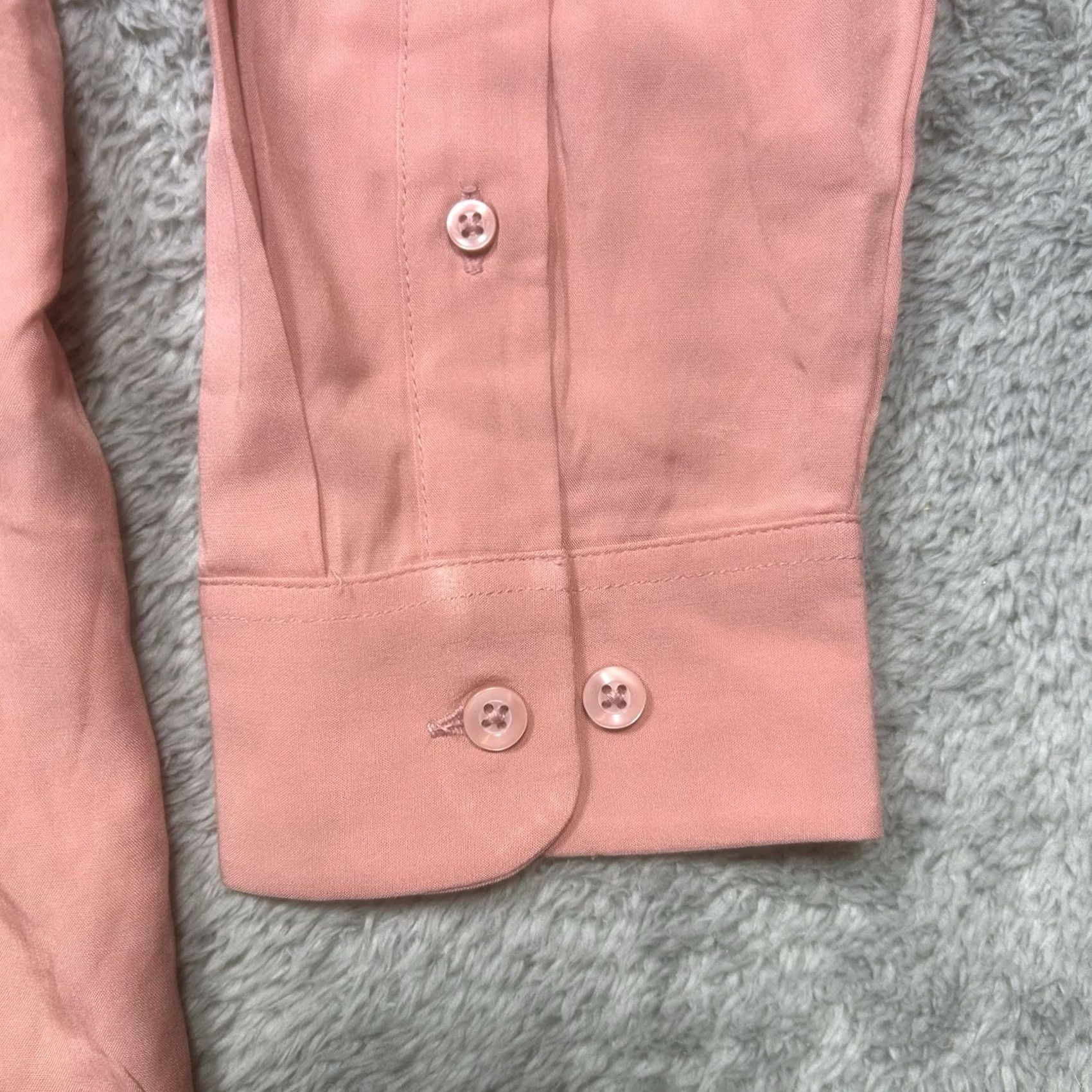 Fashion Nova Fashion Nova Shirt Men M Mauve Long Sleeve Button Up Casual Viscose Size US M / EU 48-50 / 2 - 5 Thumbnail