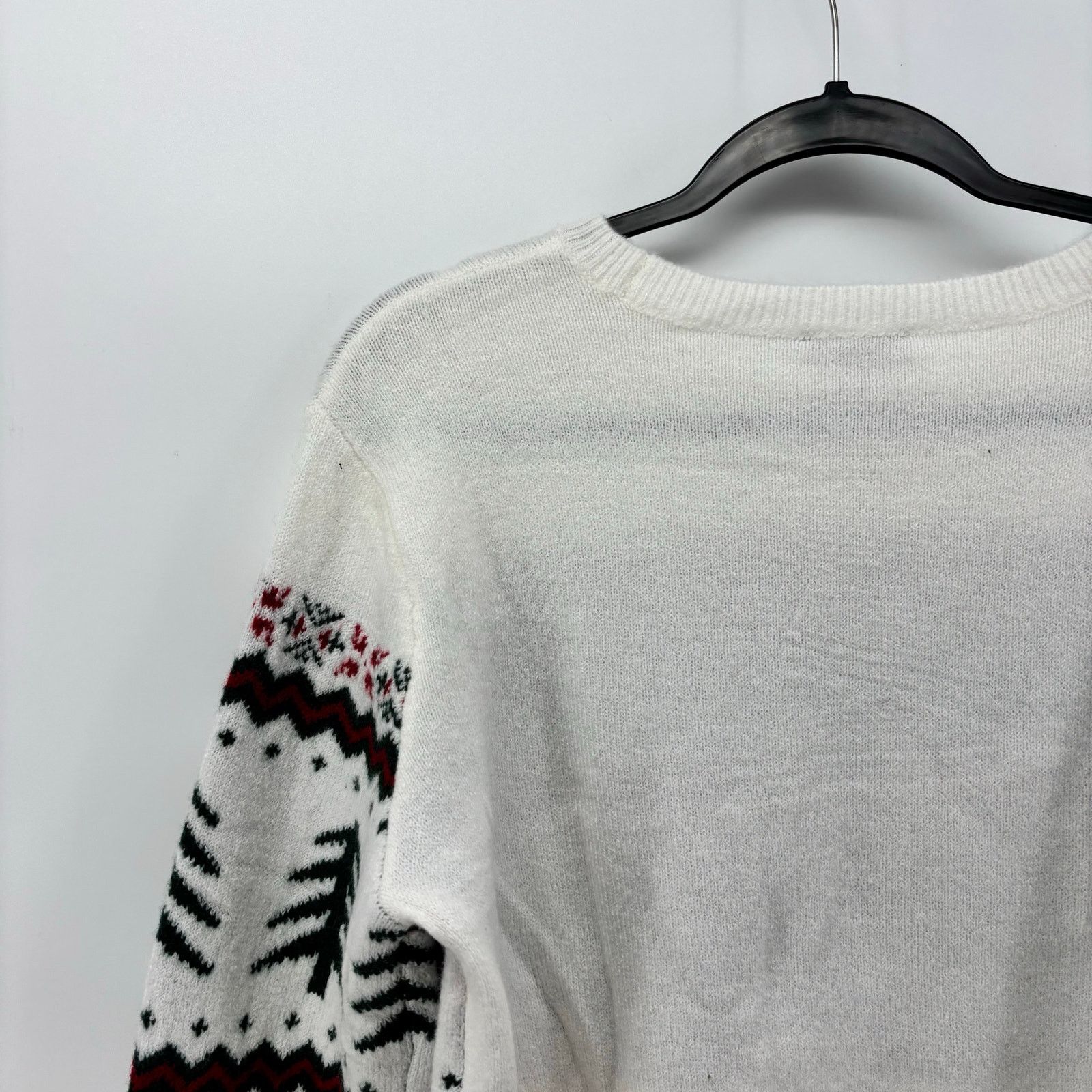 Vince Camuto Vince Camuto Womens Medium Christmas Sweater Cream Farm Size M / US 6-8 / IT 42-44 - 14 Thumbnail