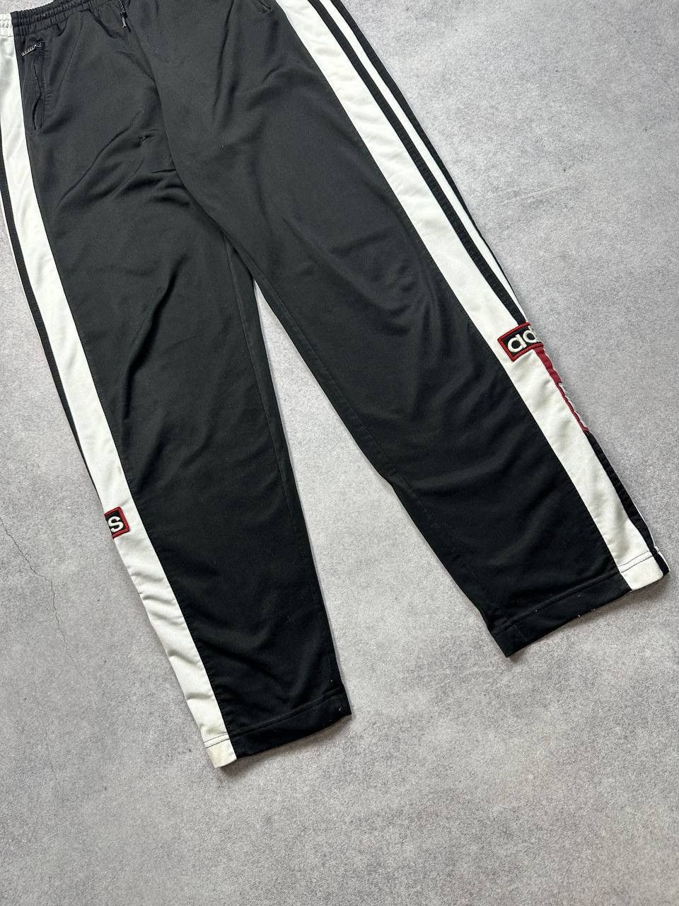 Adidas Vintage Adidas Snap Track Pants, Size S – Iconic 90s Size US 30 / EU 46 - 3 Thumbnail