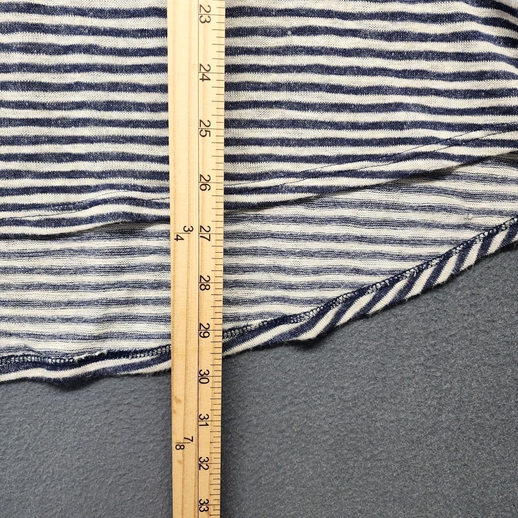 Anthropologie W5 Tank Top Womens Medium Blue White Stripe Racerback Knit USA Size M / US 6-8 / IT 42-44 - 6 Thumbnail