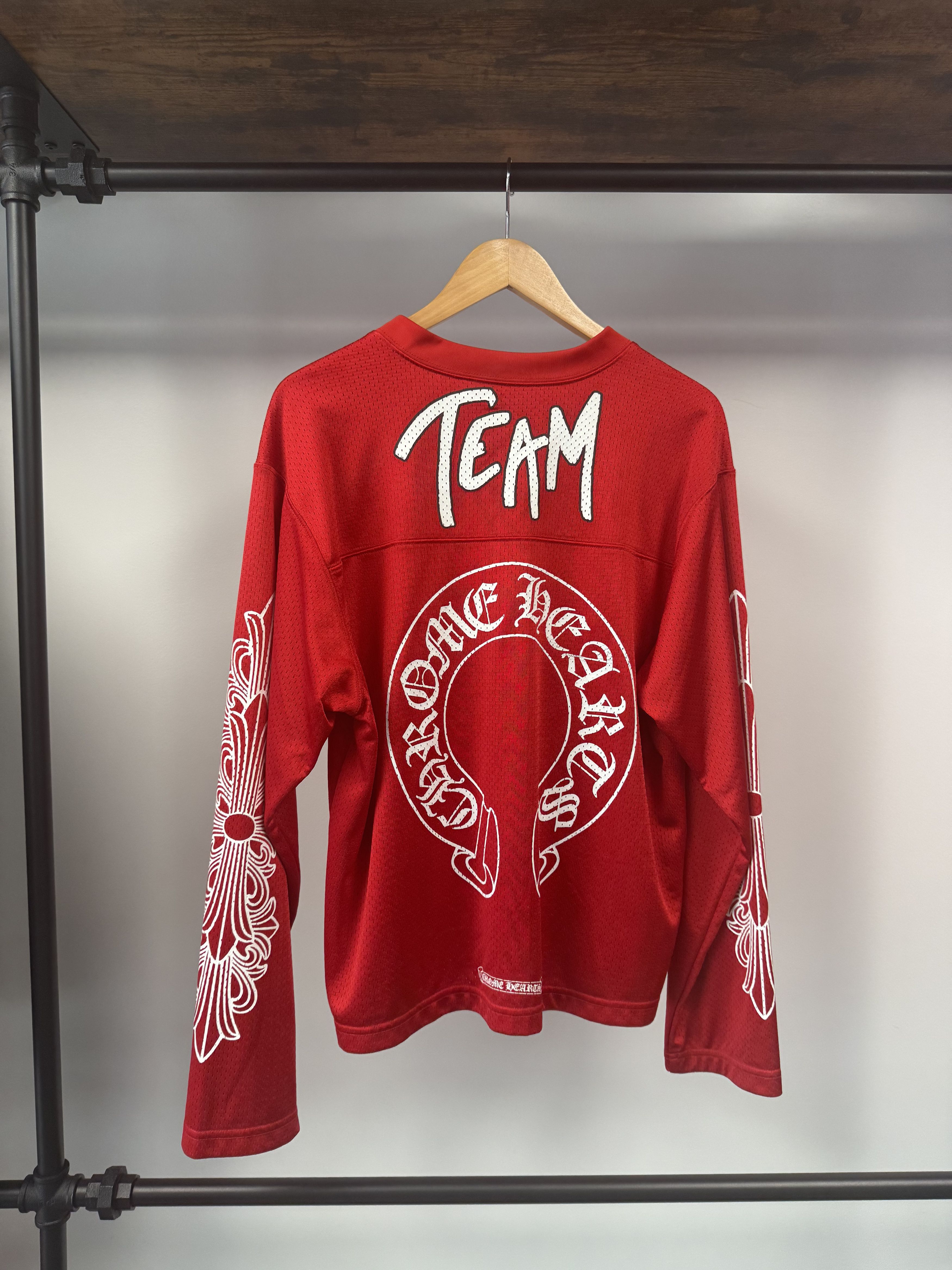 Chrome Hearts Chrome Hearts x Matty Boy "Form" Mesh LS Jersey Red - XS Size US XS / EU 42 / 0 - 3 Thumbnail