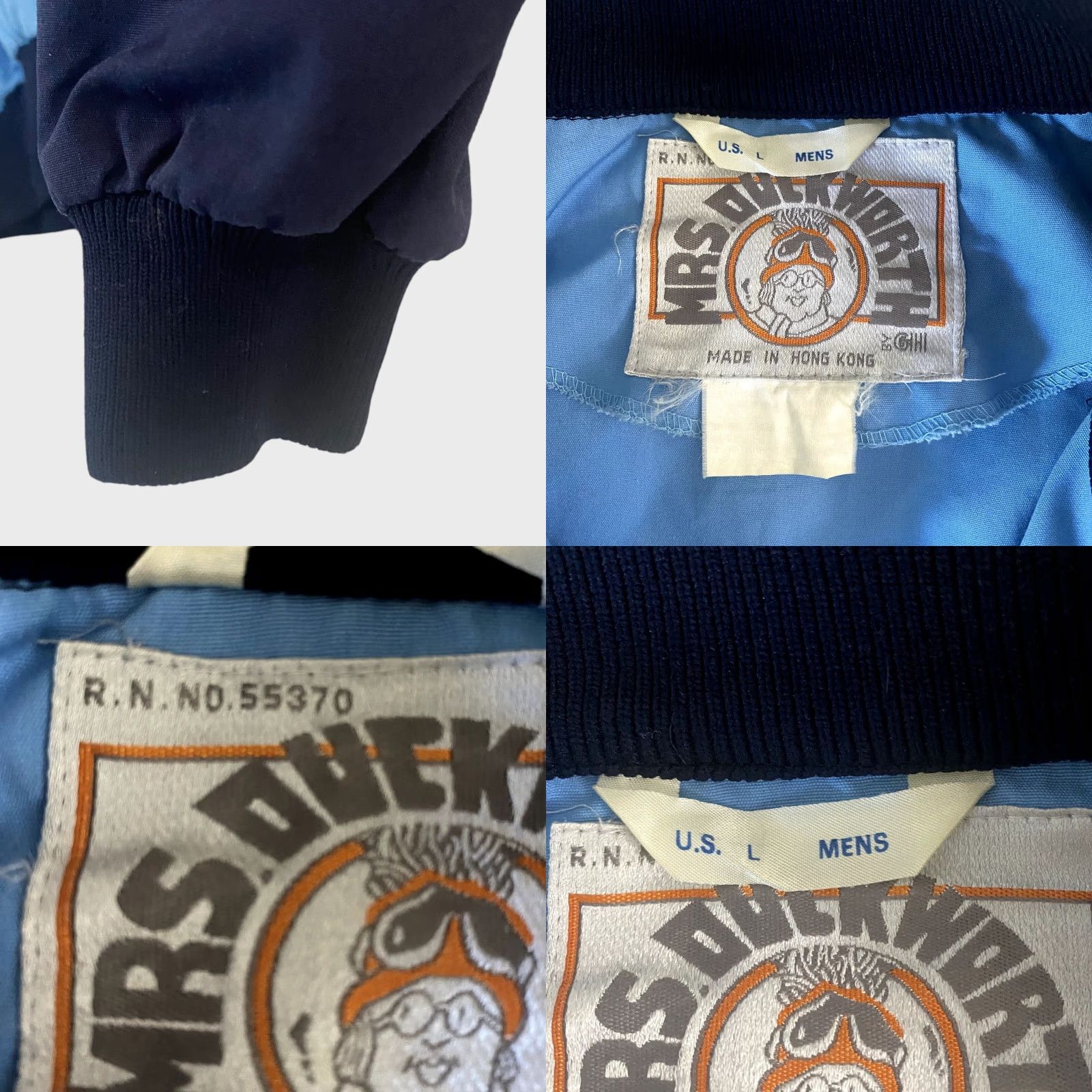Vintage VINTAGE Mrs. Duckworth Anorak Jacket Pullover 1/2 Zip Blue Mens Large L Ski 80s Jacket Size US L / EU 52-54 / 3 - 8 Thumbnail