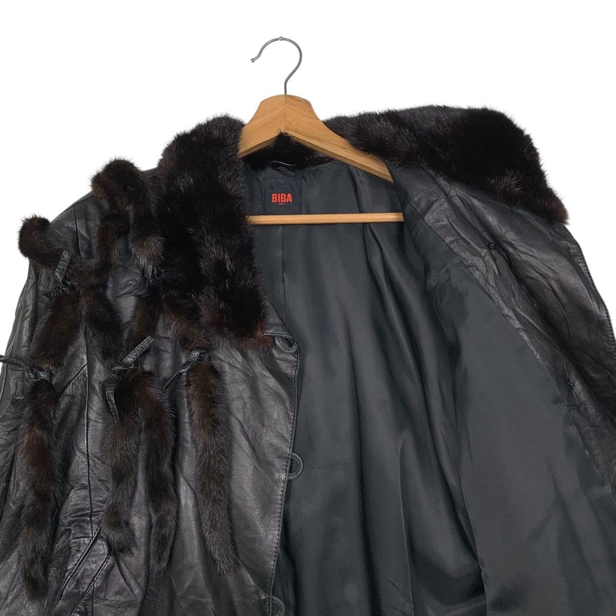 Other Biba Paris Leather Fur Jacket Size M / US 6-8 / IT 42-44 - 10 Thumbnail