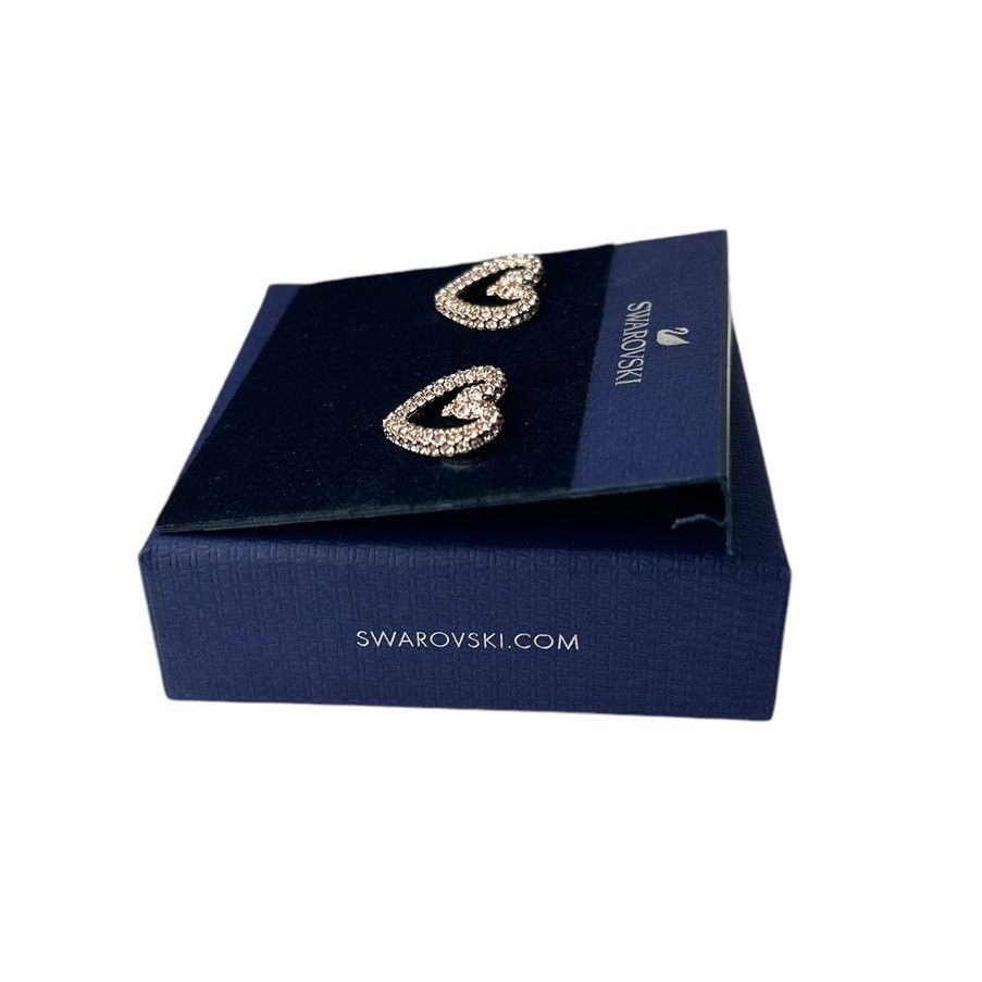 Swarovski Swarovski Sublima earrings Pavé, Heart, Medium, Rose gold Size ONE SIZE - 5 Thumbnail