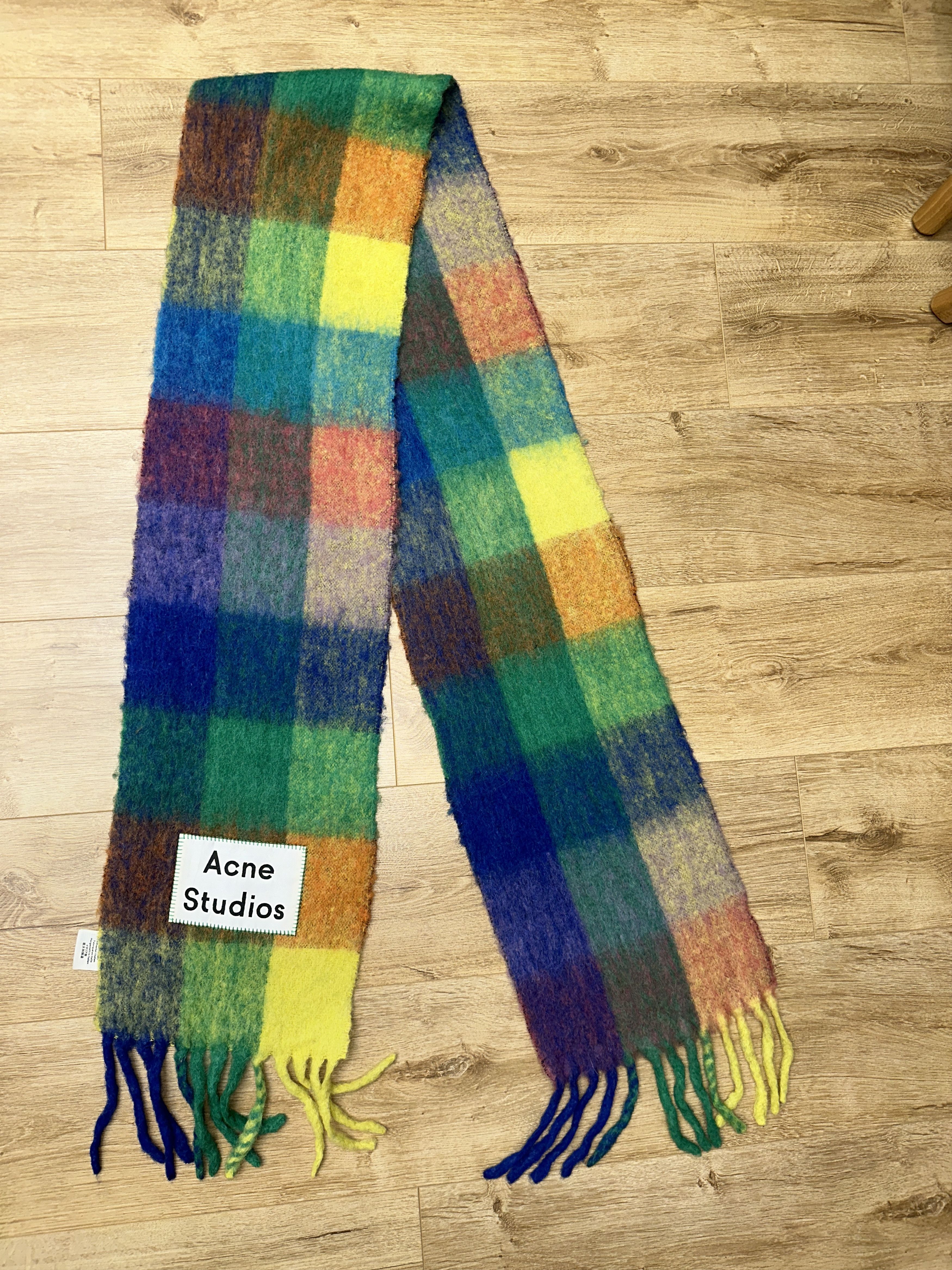 Acne Studios Acne Studios Check Wool Mohair Scarf Unisex 250X28 Size ONE SIZE - 5 Thumbnail