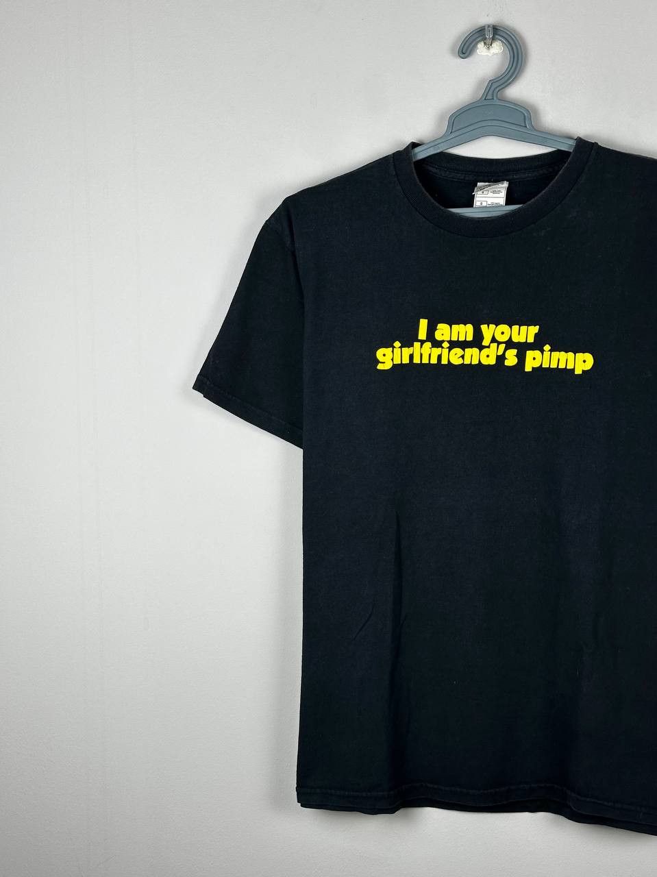 Vintage Vintage Y2K Humour Im Your Girlfriends Pimp T Shirt Size US L / EU 52-54 / 3 - 2 Thumbnail