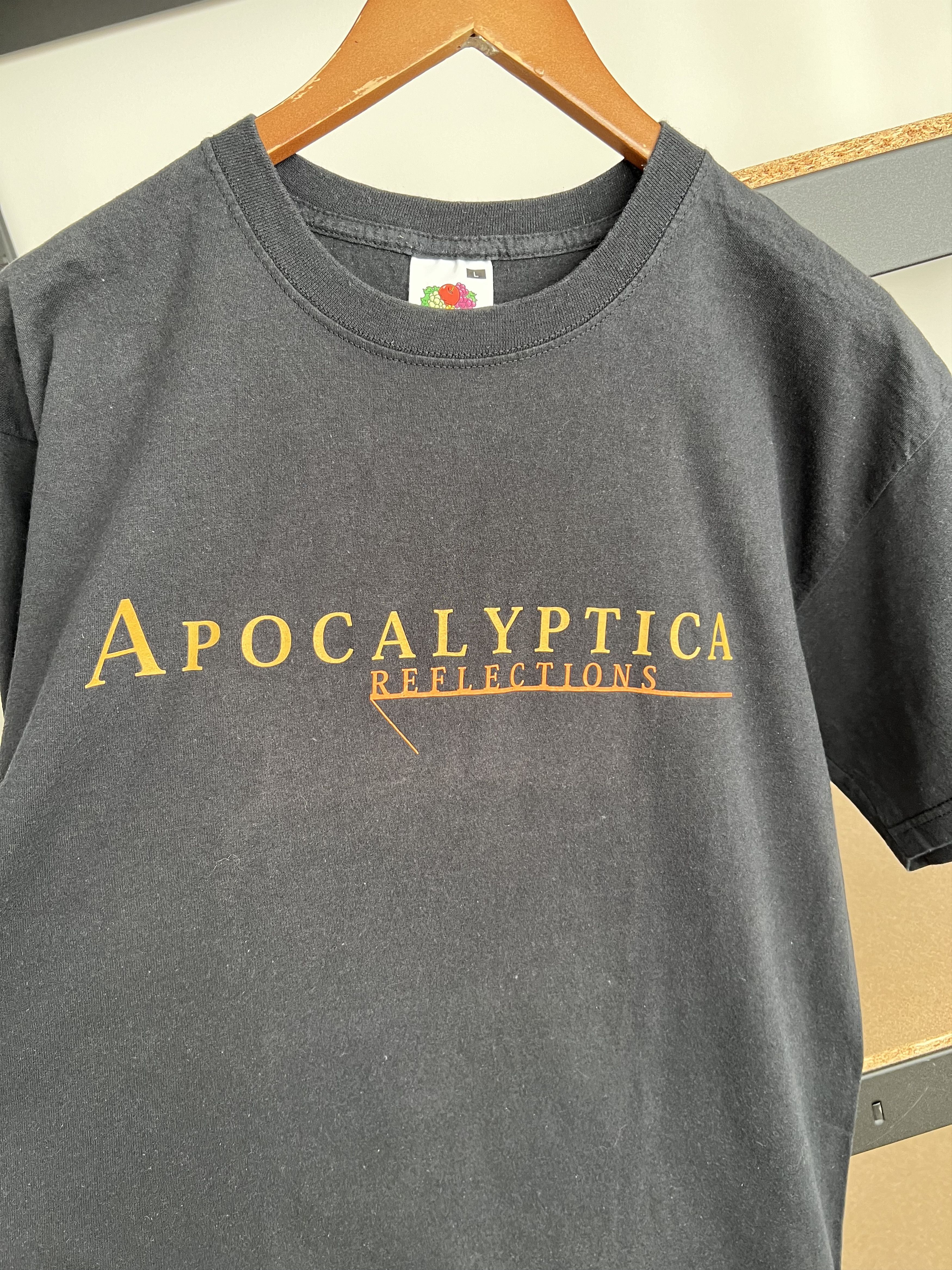 Band Tees Vintage 2000s Apocalyptica Reflections Black T-shirt Size US L / EU 52-54 / 3 - 6 Thumbnail