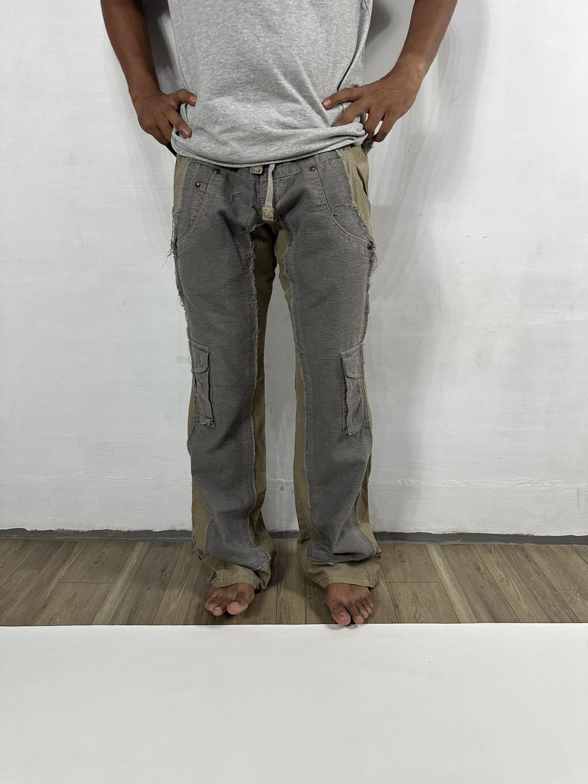 Japanese Brand Toughjeansmith Nice hybrid Pants low rise drawstring waist Size US 29 - 17 Thumbnail