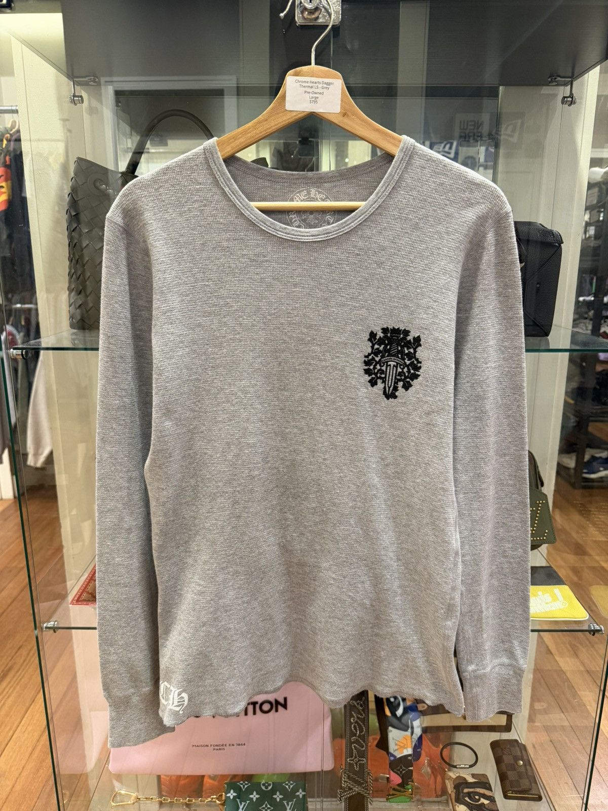 Chrome Hearts Chrome Hearts Dagger Thermal LS - Grey Size US L / EU 52-54 / 3 - 1 Thumbnail