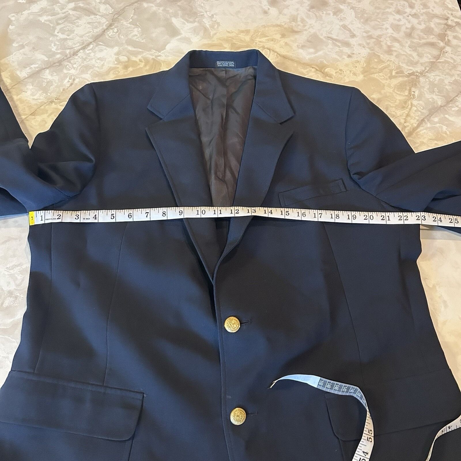 Vintage Blue Christian Brooks Blazer, Great Condition, Made In The U Size 36S - 3 Thumbnail