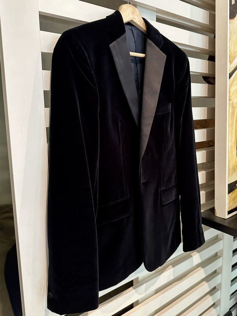 Acne Studios Drifter Slim Fit Velvet Tuxedo Blazer Size 36R - 7 Thumbnail