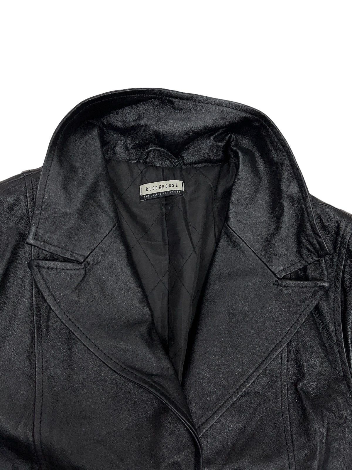 Genuine Leather Vintage Leather Long Coat Jacket Matrix Style Gothic Size S / US 4 / IT 40 - 3 Thumbnail