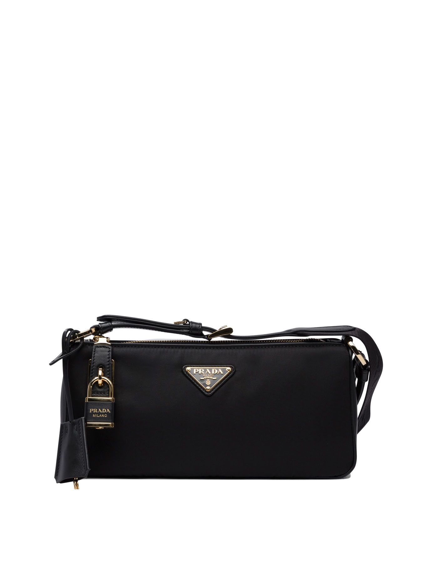 Prada Prada Re-Nylon And Leather Small Shoulder Bag tag size U Women - USA Duties Paid Size ONE SIZE - 1 Thumbnail