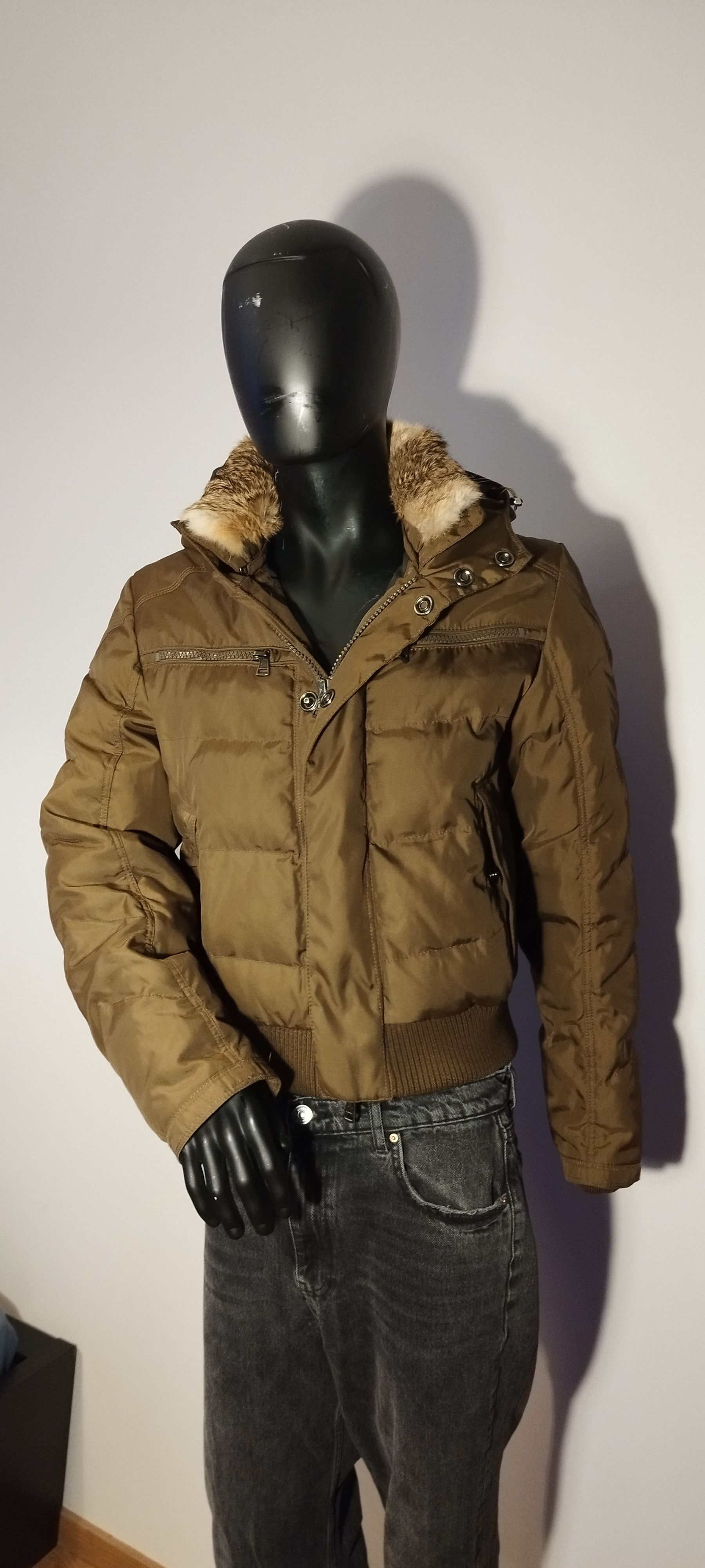 image of Vintage Moncler Jacket 90's in Brown/Beige, Men's (Size XL)