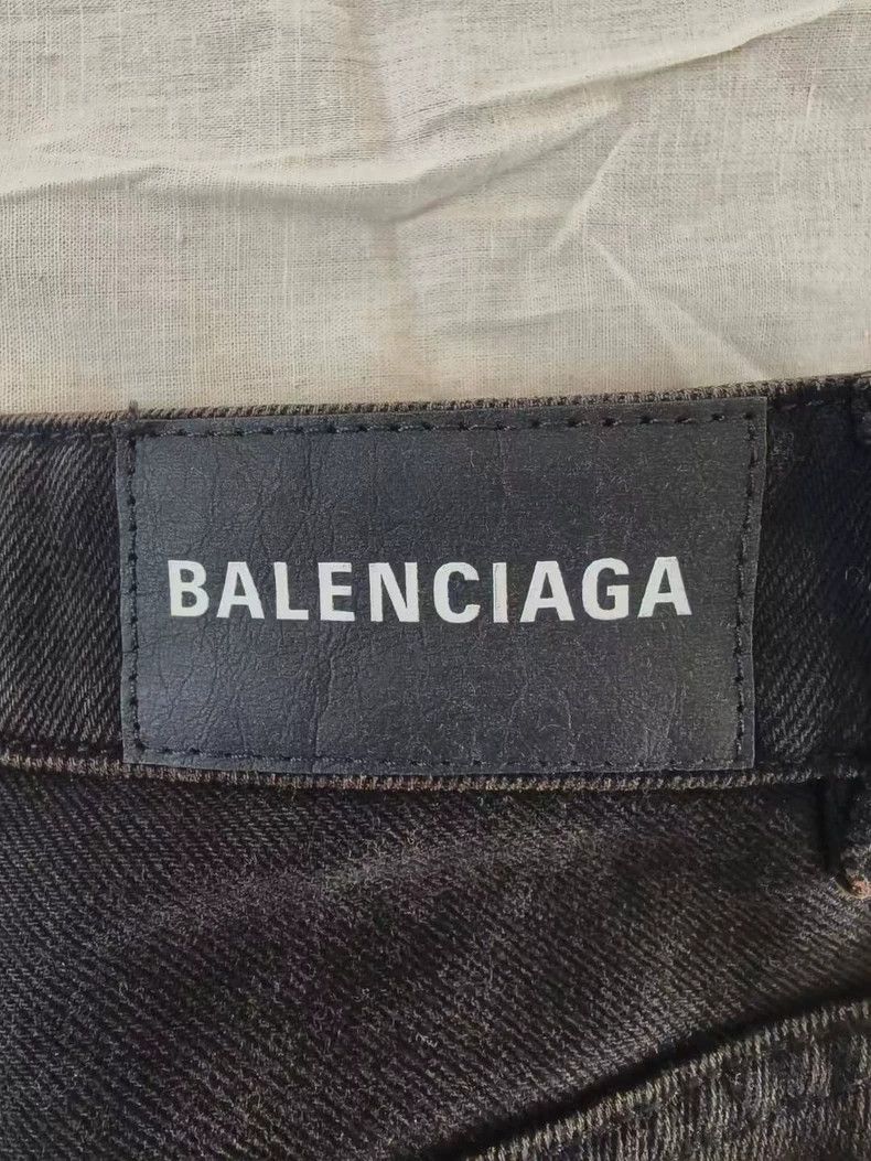 Balenciaga Balenciaga Wash Dyed Yin-Yang Color Blocked Denim Pants Size 25" / US 0 / IT 36 - 5 Thumbnail
