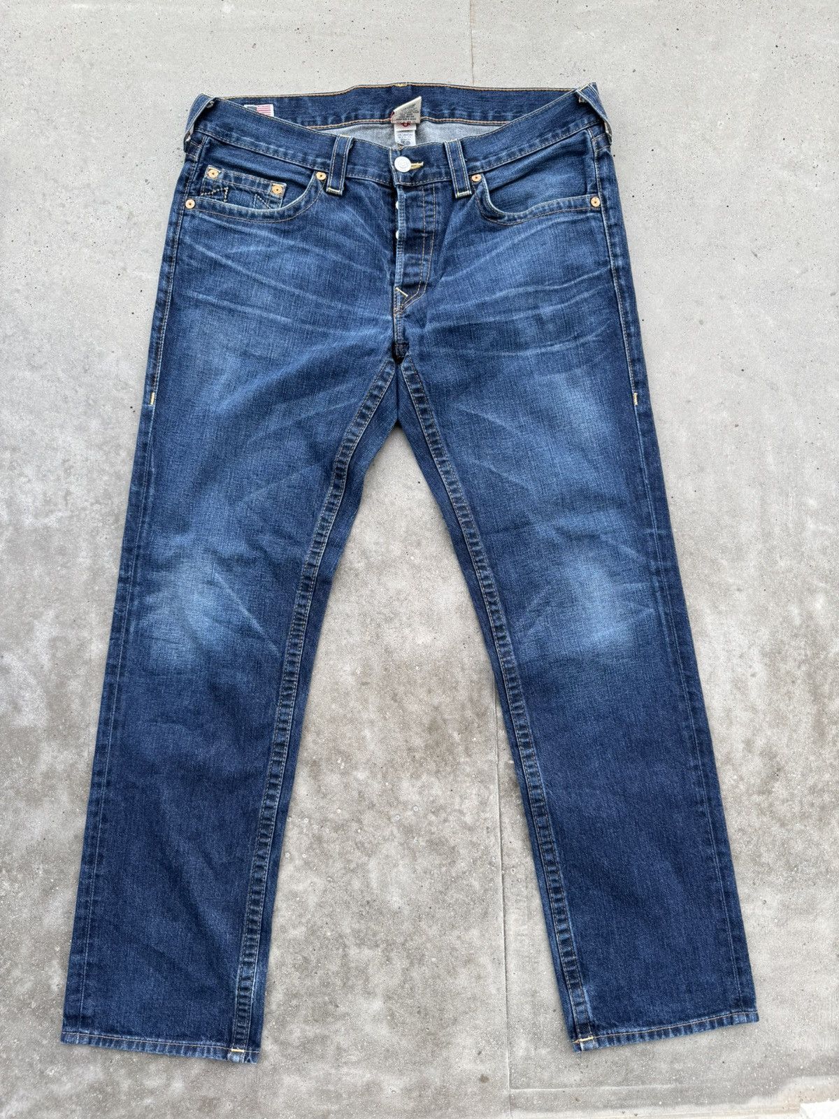 True Religion × Vintage True Religion Denim Jeans Pants rare Size US 36 / EU 52 - 2 Thumbnail