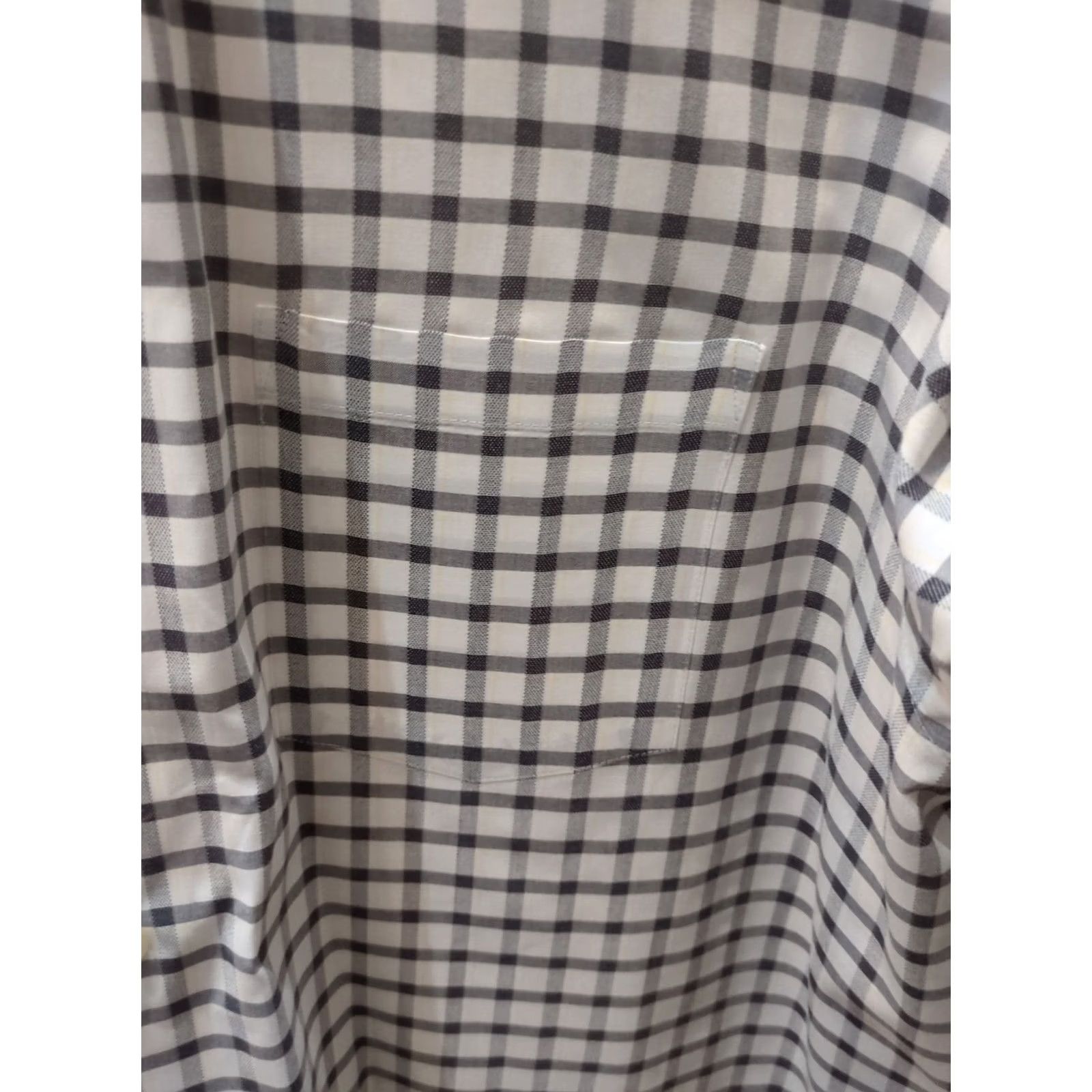 Van Heusen Van Heusen Dress Shirt Men 18 36/37 Regular Flex Collar Long Sleeve Stripe Black Modern Classic Shirt Mens Regular Size 48R - 3 Thumbnail