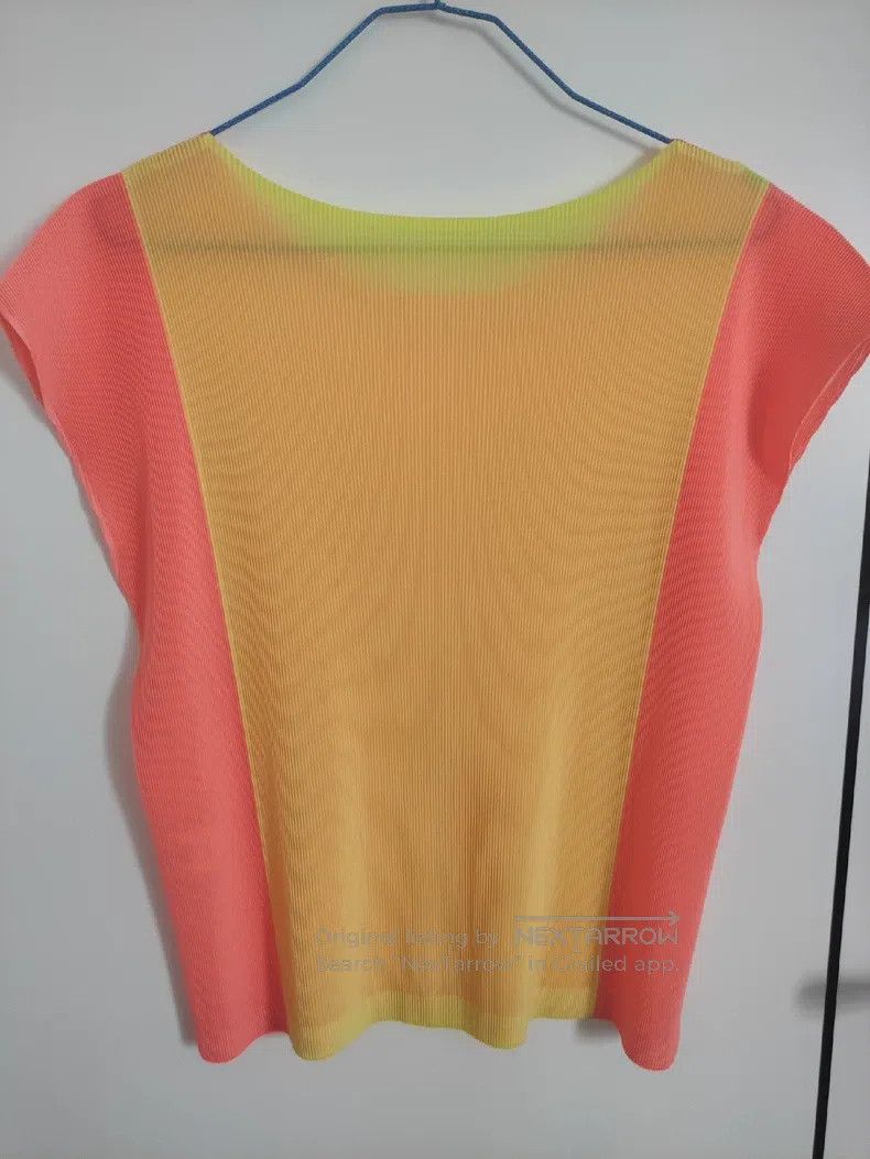 Issey Miyake Issey Miyake Color Block Short Sleeve Size L / US 10 / IT 46 - 2 Thumbnail