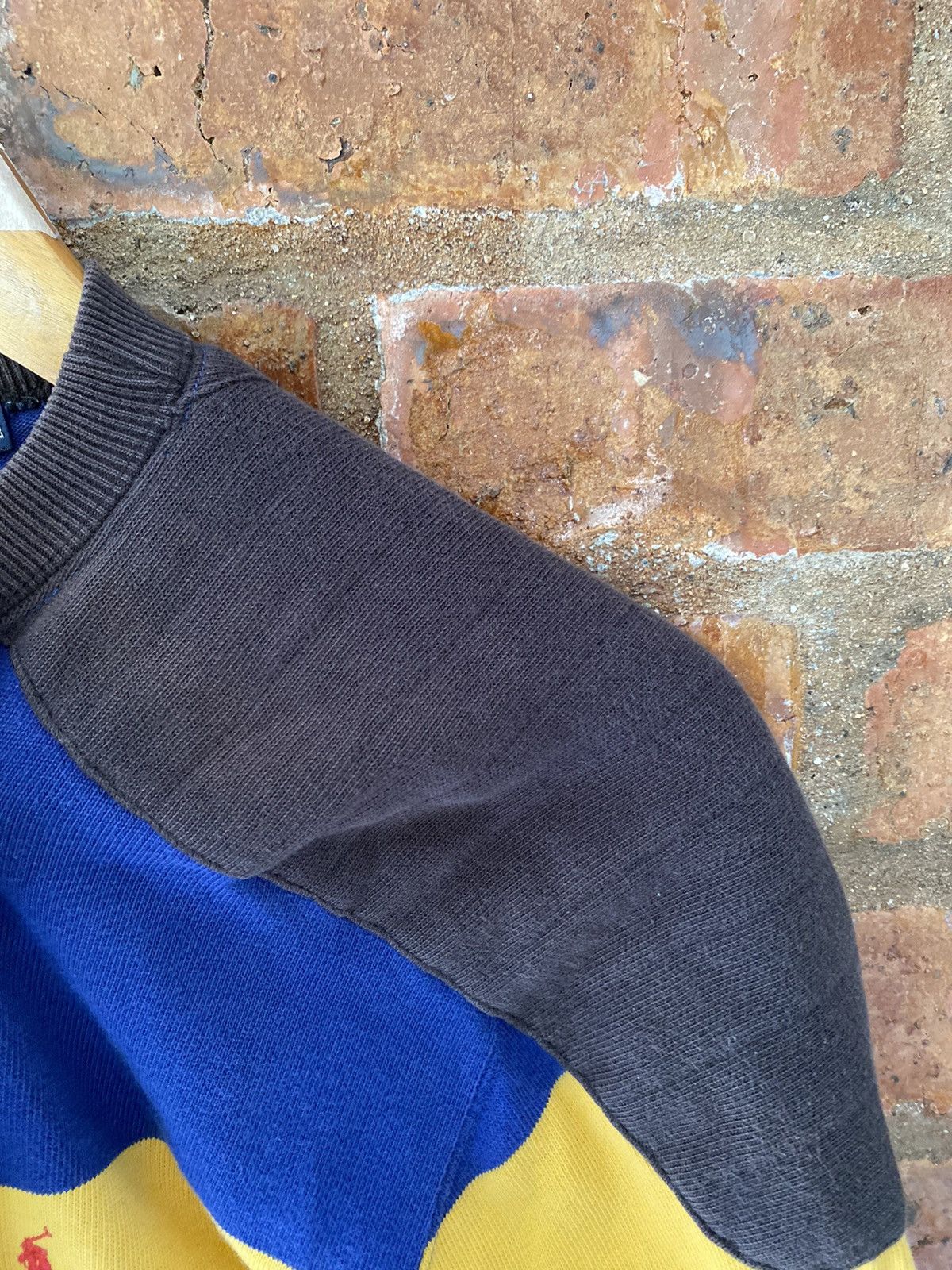 Polo Ralph Lauren 1980s Polo Ralph Lauren Stripe padded shoulder Long Sleeve Size US XL / EU 56 / 4 - 7 Thumbnail