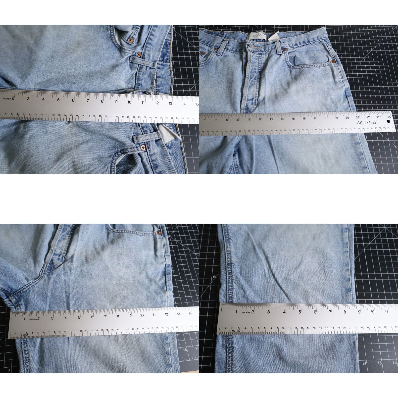 Gap VINTAGE Gap Jeans Women's 12 Long (32 x 32) Blue Denim Button Fly High Rise Relaxed Mom Style 5-Pocket Size 34" / US 12 / IT 48 - 8 Thumbnail