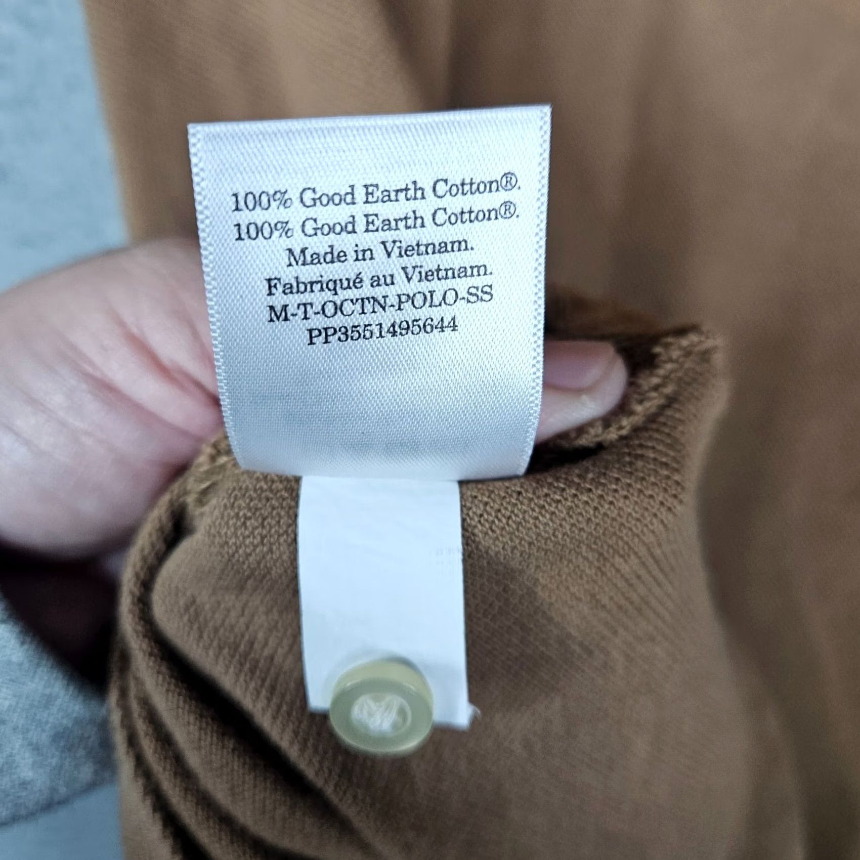 Everlane Everlane Polo Shirt Mens Brown 1/4 Button Up Short Sleeve Size L Polo Shirt Brown Mens Regular Knit Short Sleeve Polo Shirt Polo Shirt Mens Brown Size US L / EU 52-54 / 3 - 6 Thumbnail