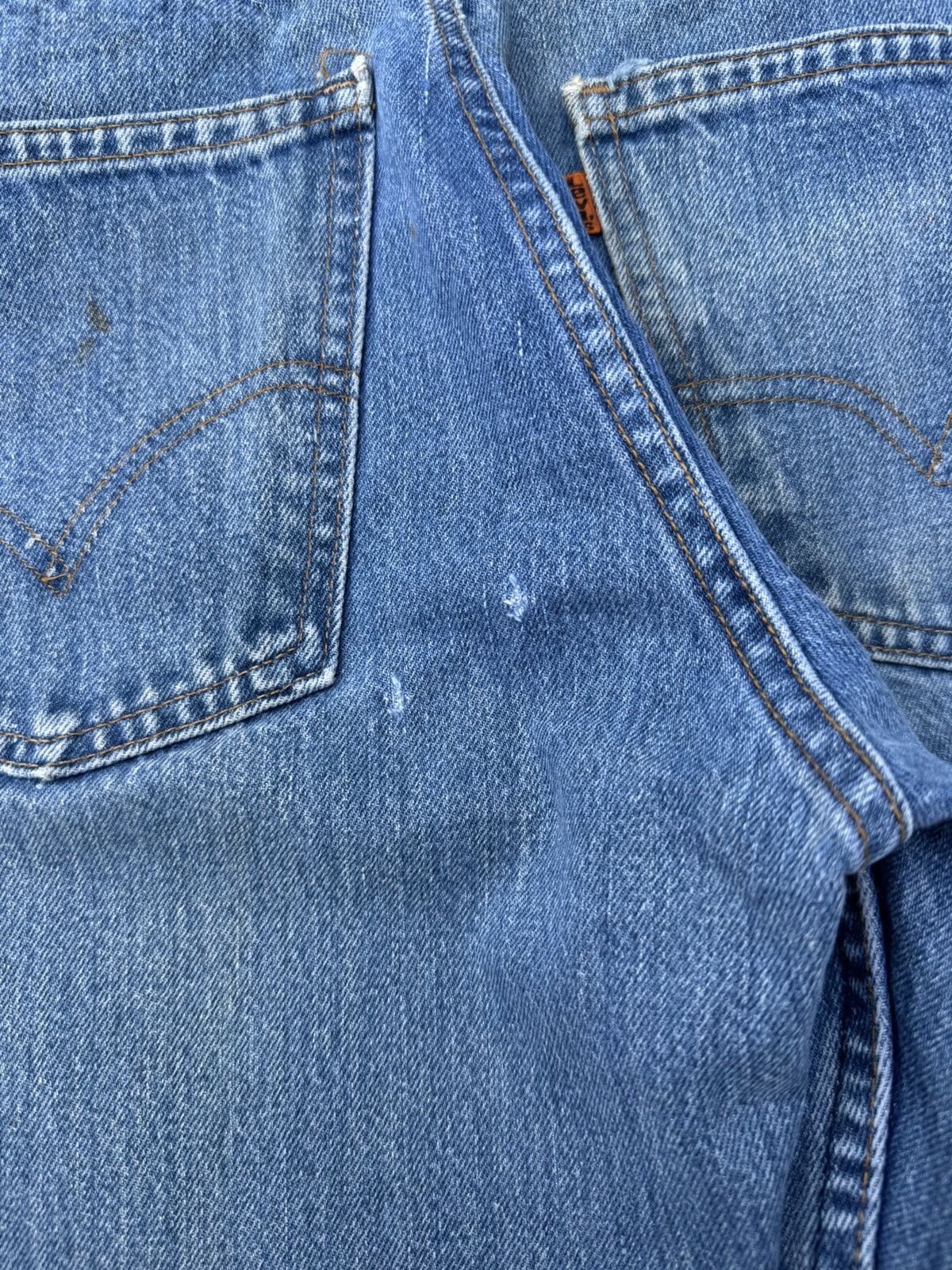 Levi's × Vintage Vtg 70s Levi’s 646 Orange Tab Bellbottom Flare Jeans 32x31 Size US 32 / EU 48 - 8 Thumbnail