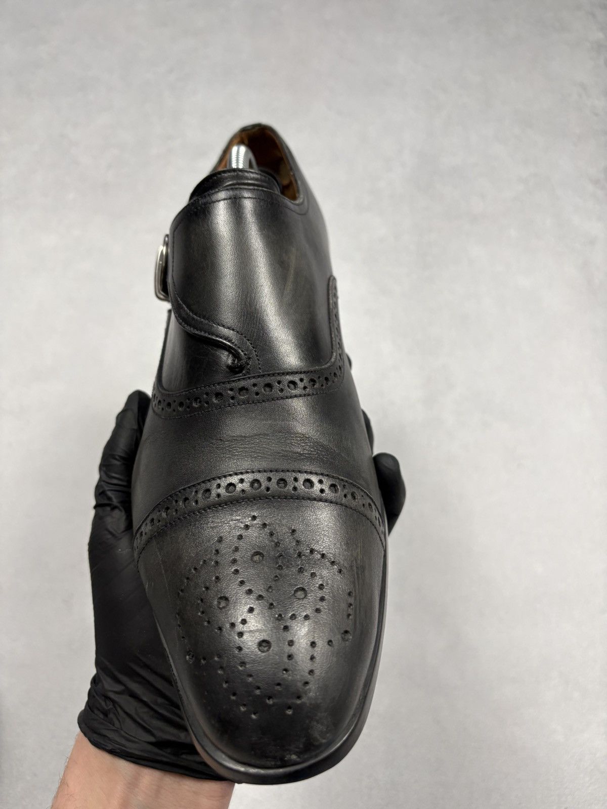 Bally Bally Lanor Leather Monk Strap Shoes Brogue Cap Toe EU 41 Size US 8 / EU 41 - 8 Thumbnail