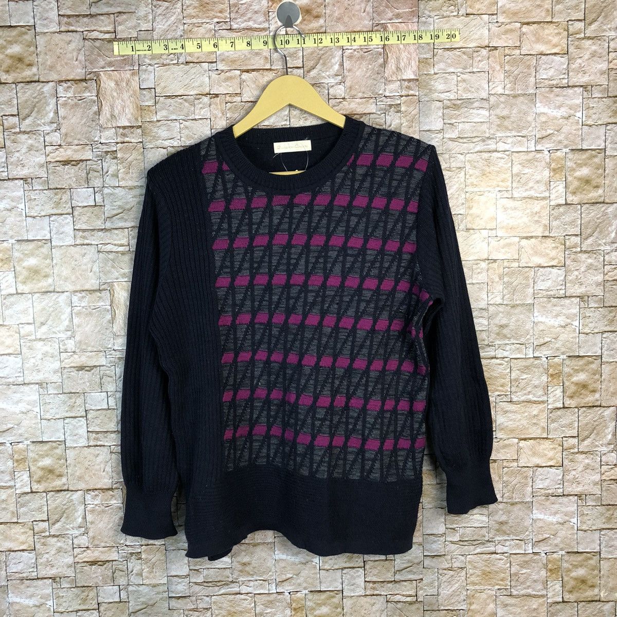 Homespun Knitwear × Japanese Brand Qurante Cingars Dark Blue Knitwear #A658 Size M / US 6-8 / IT 42-44 - 1 Thumbnail