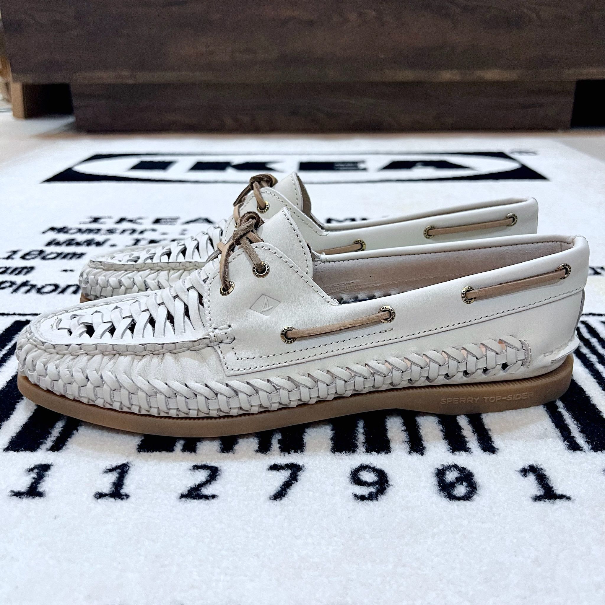 Sperry Sperry Authentic Original™ 2 Eye Woven Boat Shoe Flat Heel Size US 11 / IT 41 - 4 Thumbnail