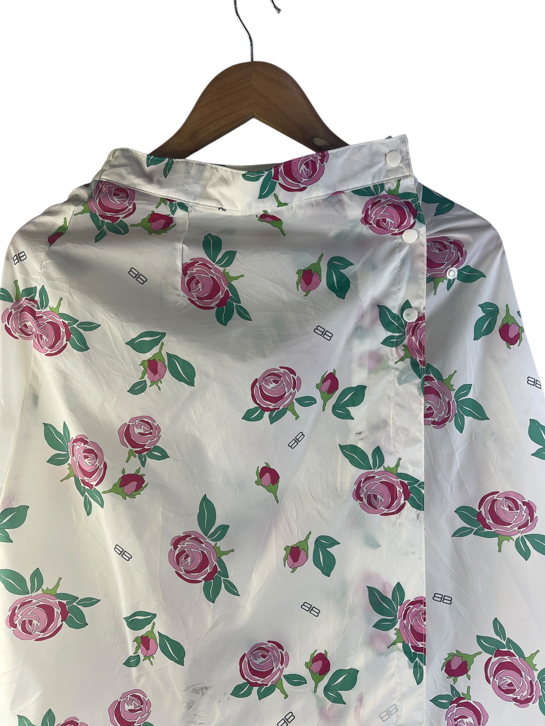 Balenciaga Vintage Balenciaga Sports Floral Wrap Skirt BB Logo Nylon Size 28" / US 6 / IT 42 - 11 Thumbnail