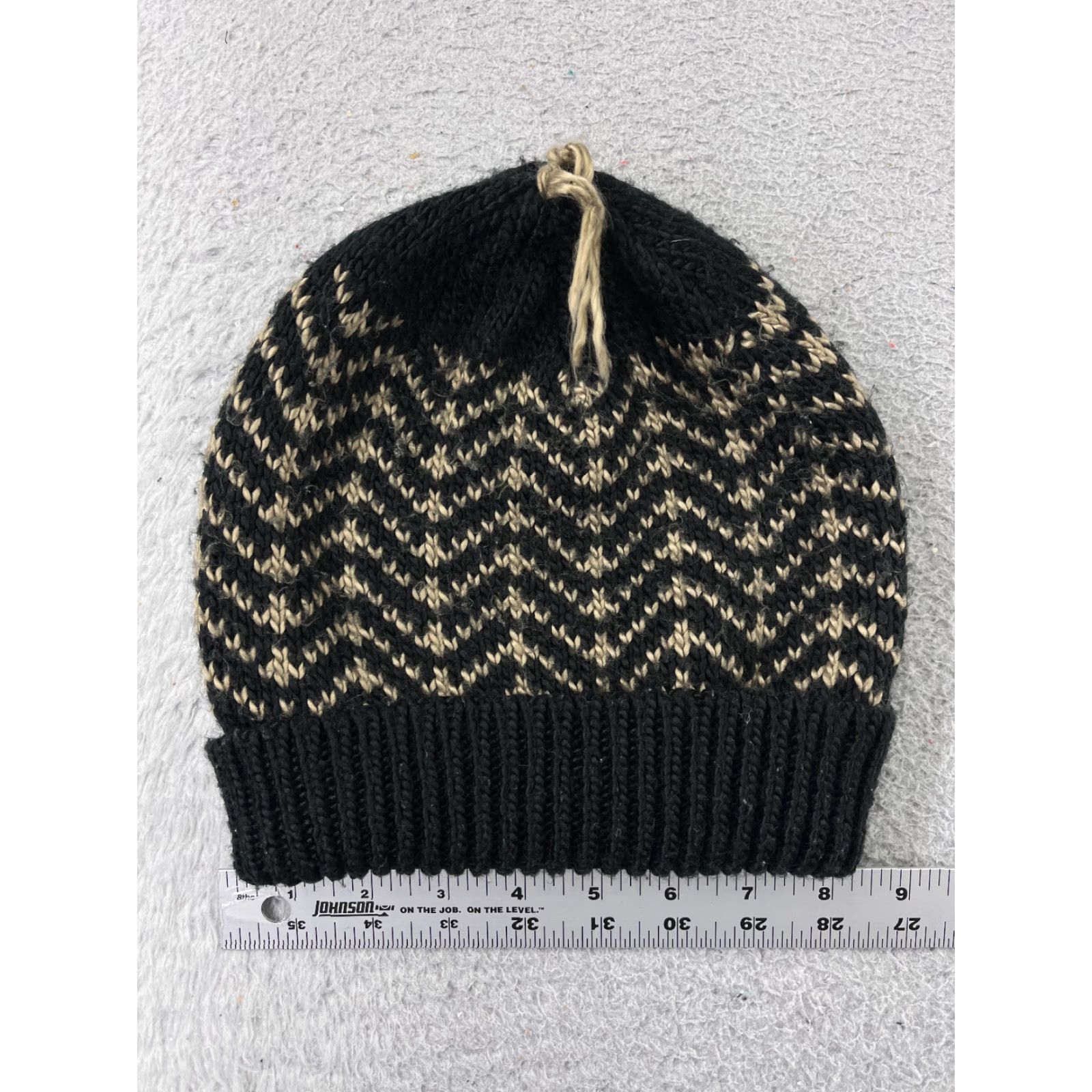 Dakine DAKINE Beanie Hat Adult One Size Black Knit Zig Zag 100% Acrylic Ski Mens Womens Unisex Size ONE SIZE - 3 Thumbnail