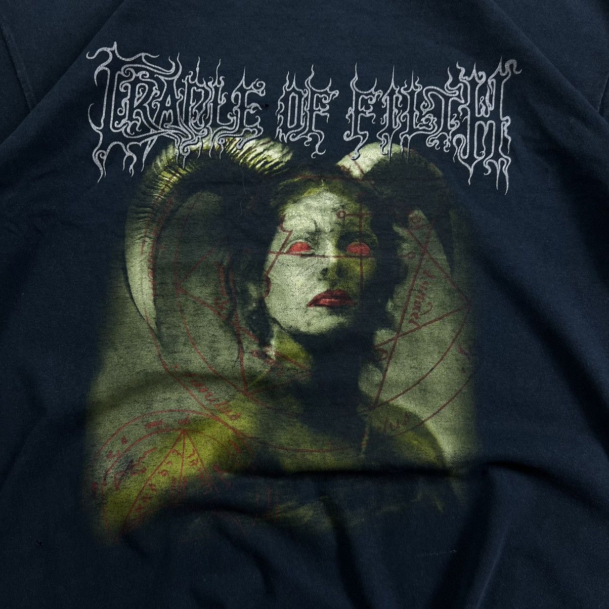 Band Tees × Vintage CRADLE OF FILTH T-SHIRT JERSEY Y2K 90S GOTHIC GRUNGE EMO Size US XL / EU 56 / 4 - 3 Thumbnail