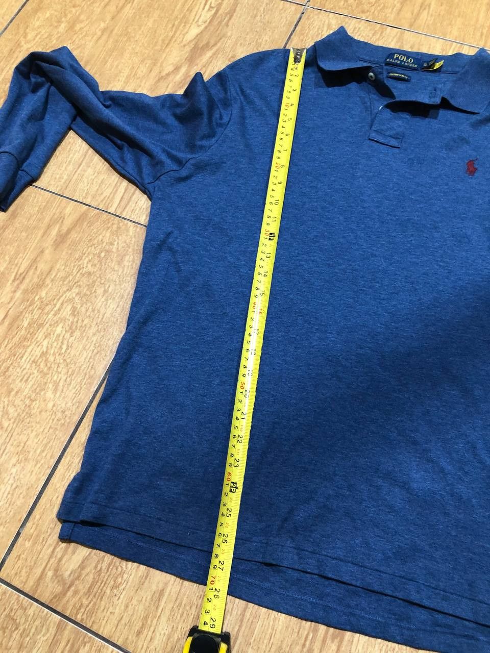 Polo Ralph Lauren Custom Slim Fit Blue Sweatshirt Polo Ralph Lauren Y2K Size US XL / EU 56 / 4 - 12 Thumbnail