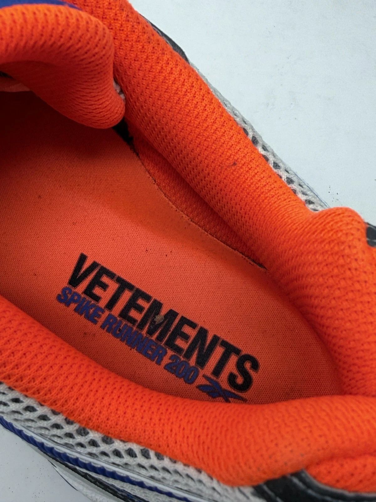 Reebok × Vetements Vetements Reebok Spike Runner 200 Gray Orange Blue Size US 9 / EU 42 - 9 Thumbnail