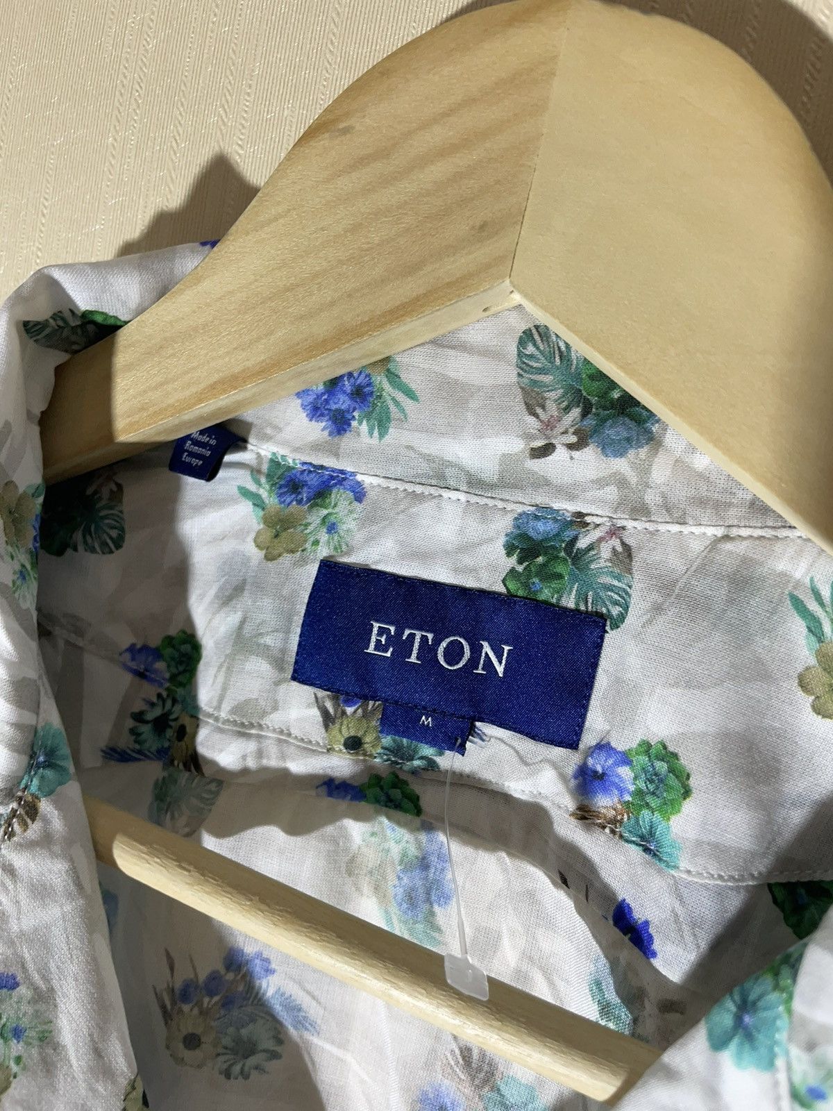 Eton × Vintage Eton Flower printed streetwear shirt Size US M / EU 48-50 / 2 - 4 Thumbnail