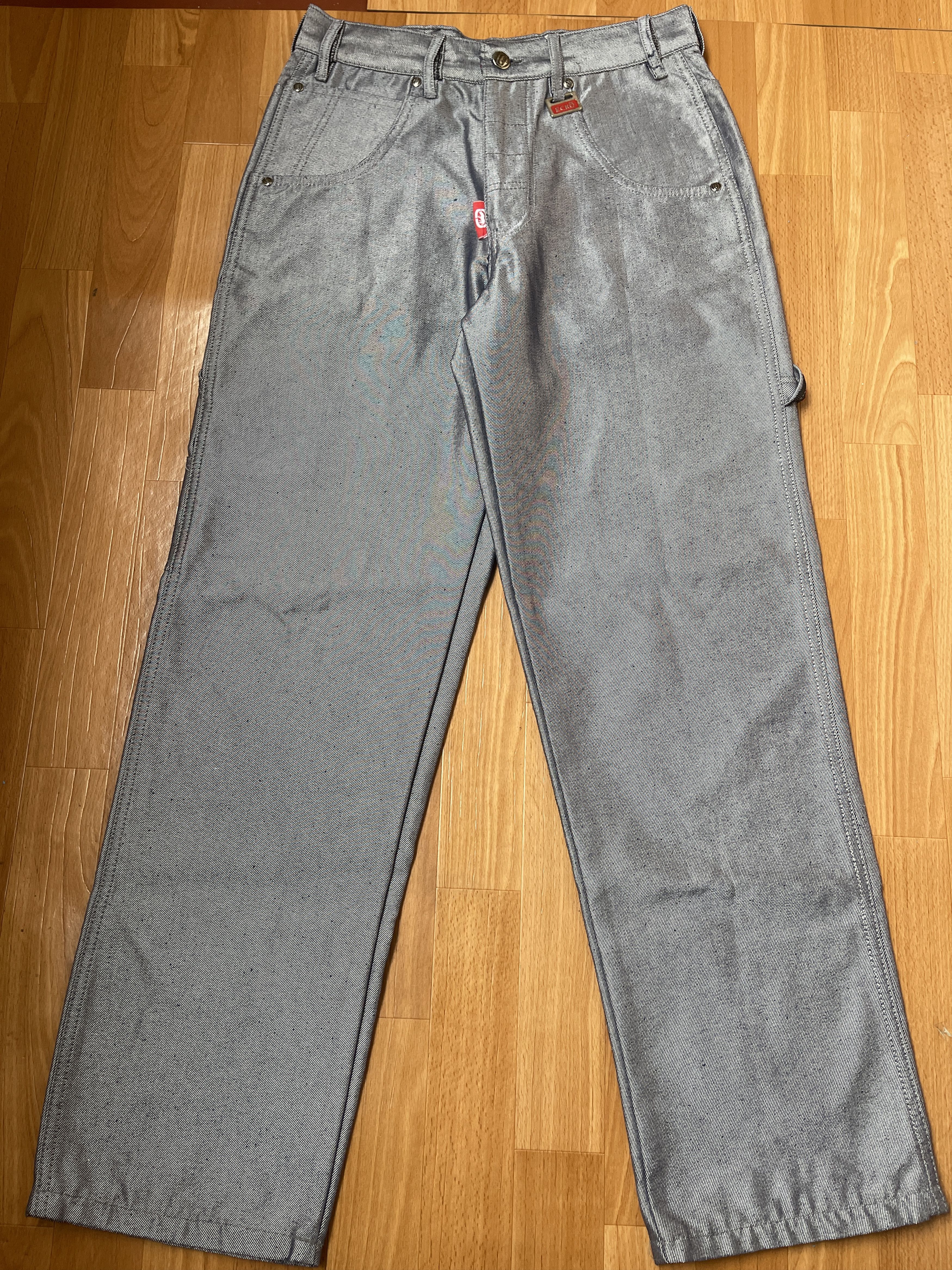 Ecko Unltd. Ecko Unltd jeans, shiny silver metallic vintage baggy Y2K 30 Size US 30 / EU 46 - 2 Thumbnail