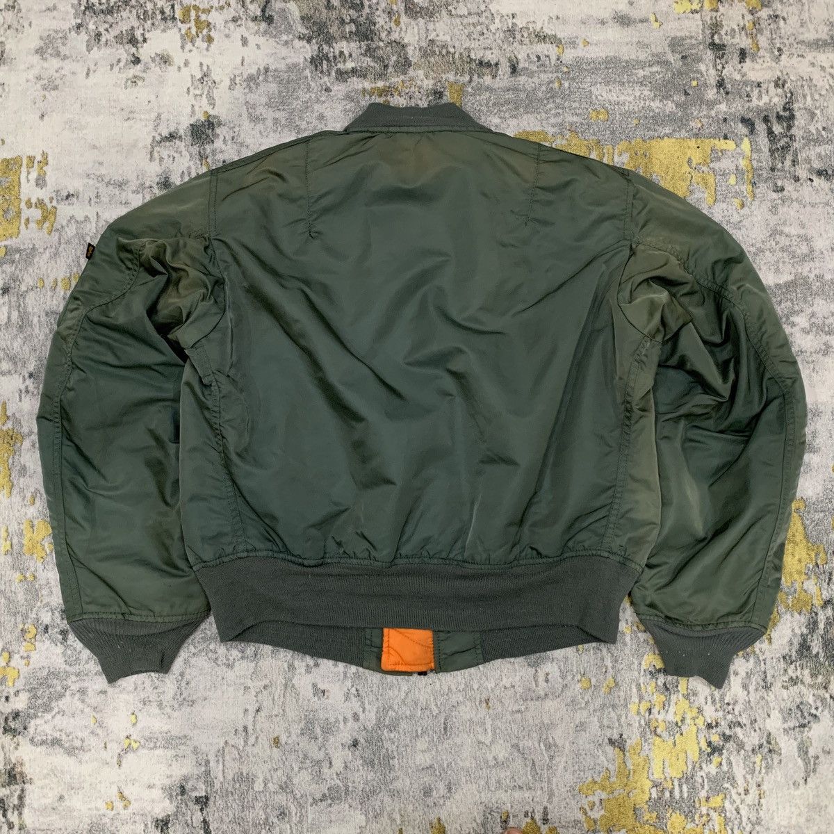 Alpha Industries Vintage USAF MA 1 Reversible Flight Bomber Jacket Size US M / EU 48-50 / 2 - 2 Thumbnail