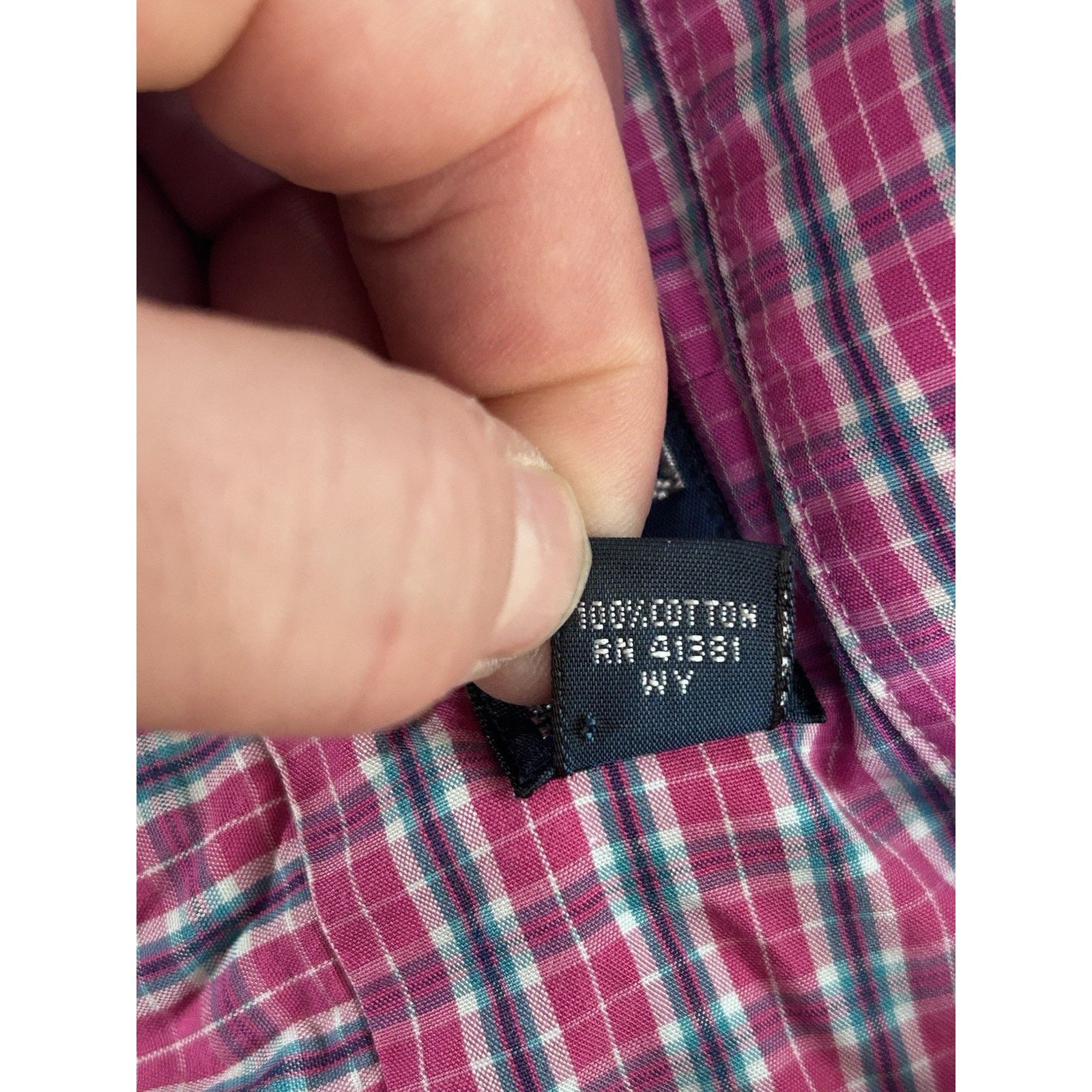 Polo Ralph Lauren mens polo ralph lauren button shirt 18 34/35 Pink Blue Plaid Size US XL / EU 56 / 4 - 6 Thumbnail