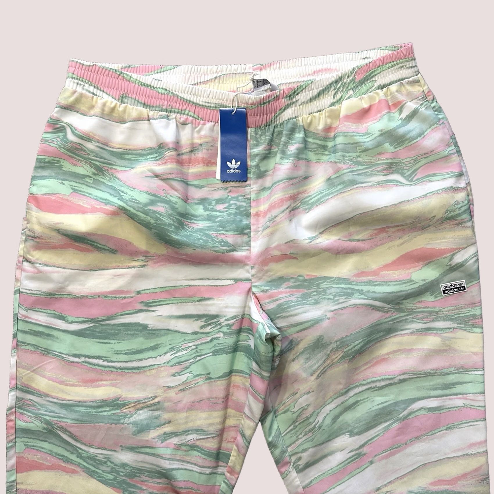 Adidas Adidas Originals Track Pants Joggers Womens Plus 2X GT4538 Marble Tie Dye Woven Size 40" / US 18 - 1 Thumbnail