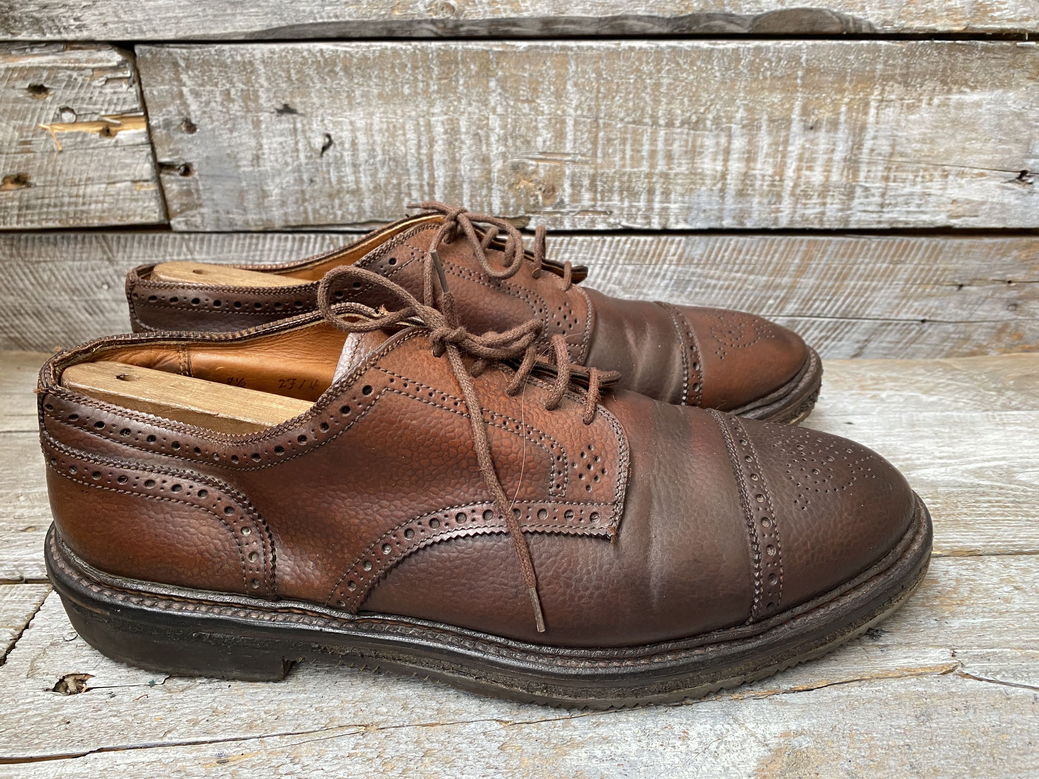 Alden Alden cap-toe oxford shell cordovan shoes Size US 8.5 / EU 41-42 - 18 Thumbnail