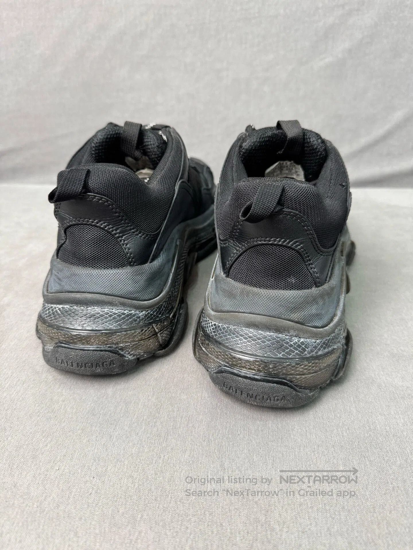 Balenciaga balenciaga triple s distressed black sneakers. Size US 10 / EU 43 - 5 Thumbnail