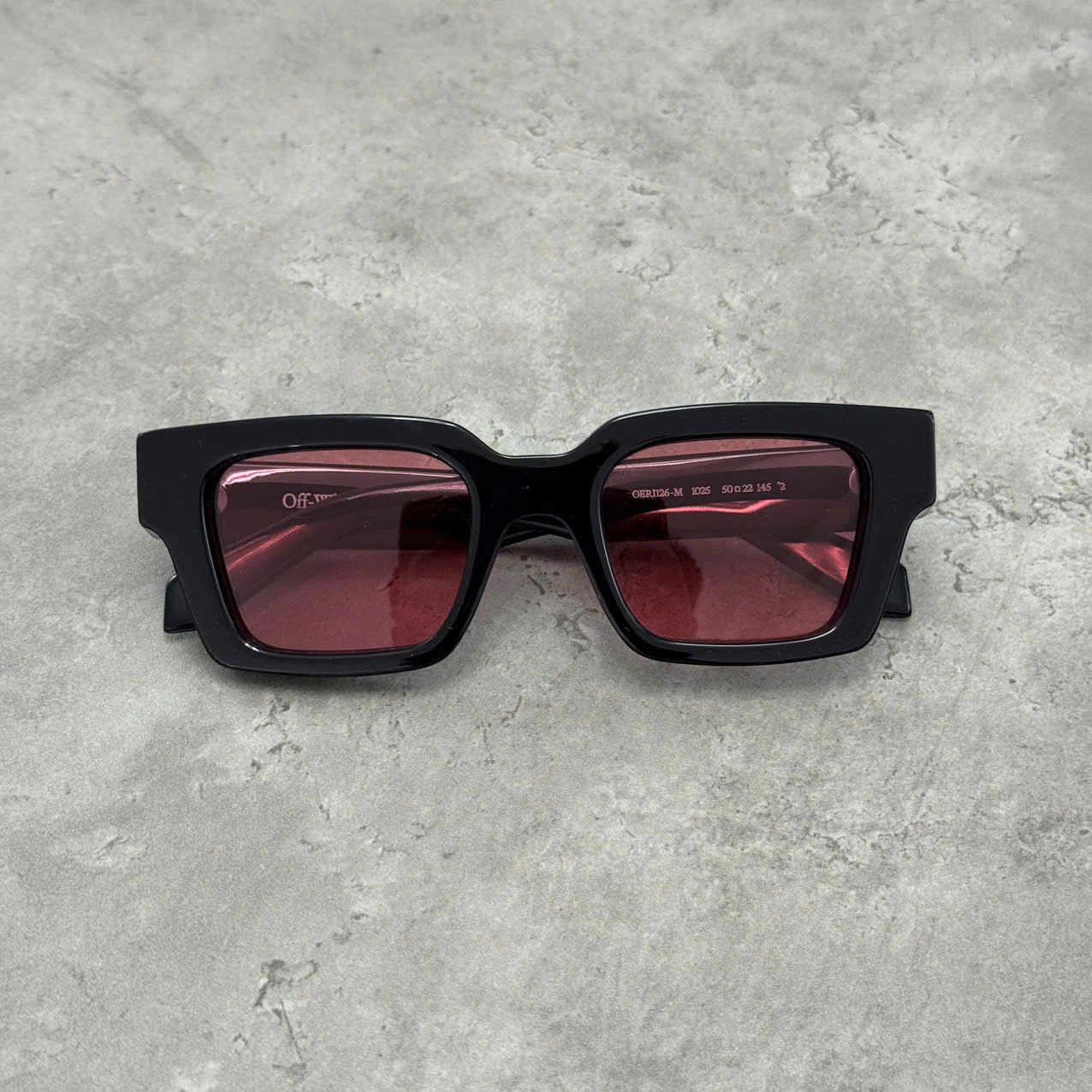 Off-White OFF WHITE Virgil Sunglasses BLACK/RED Size ONE SIZE - 3 Thumbnail
