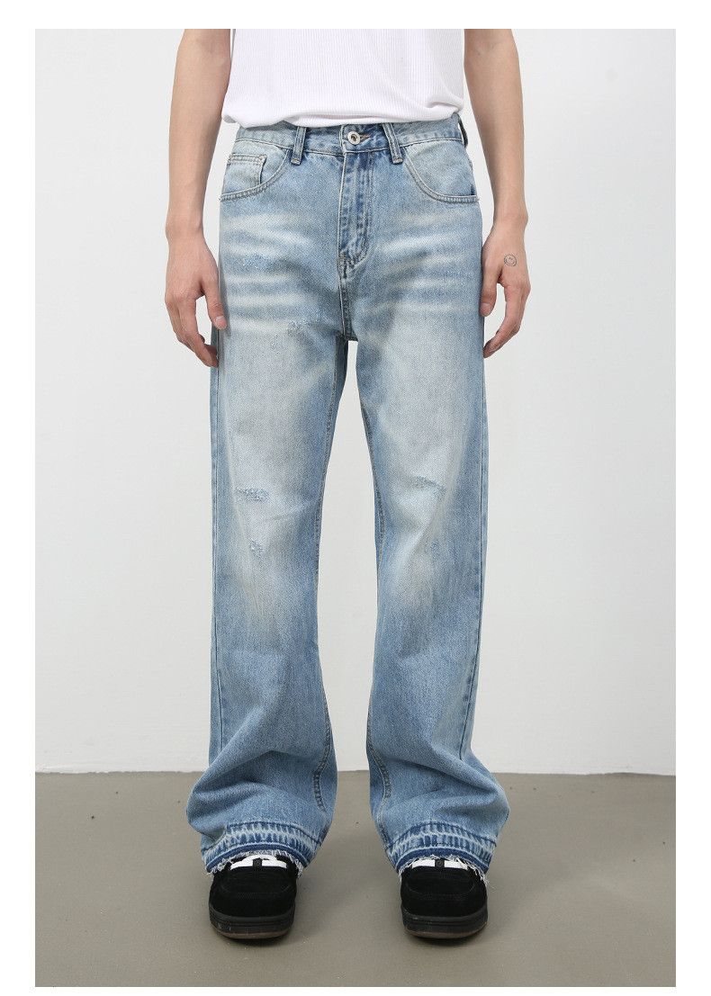 Vintage American street men's trendy loose straight flared jeans Size US 32 / EU 48 - 1 Thumbnail