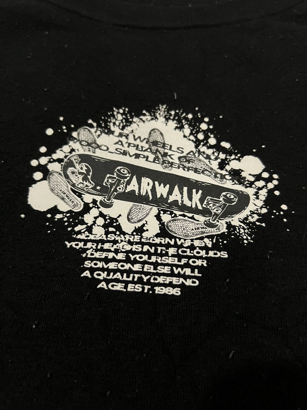 Airwalk × Hook-Ups Y2K Airwalk Skateboard Logo Checked Sleeve Crewneck Sweater Size US L / EU 52-54 / 3 - 4 Thumbnail