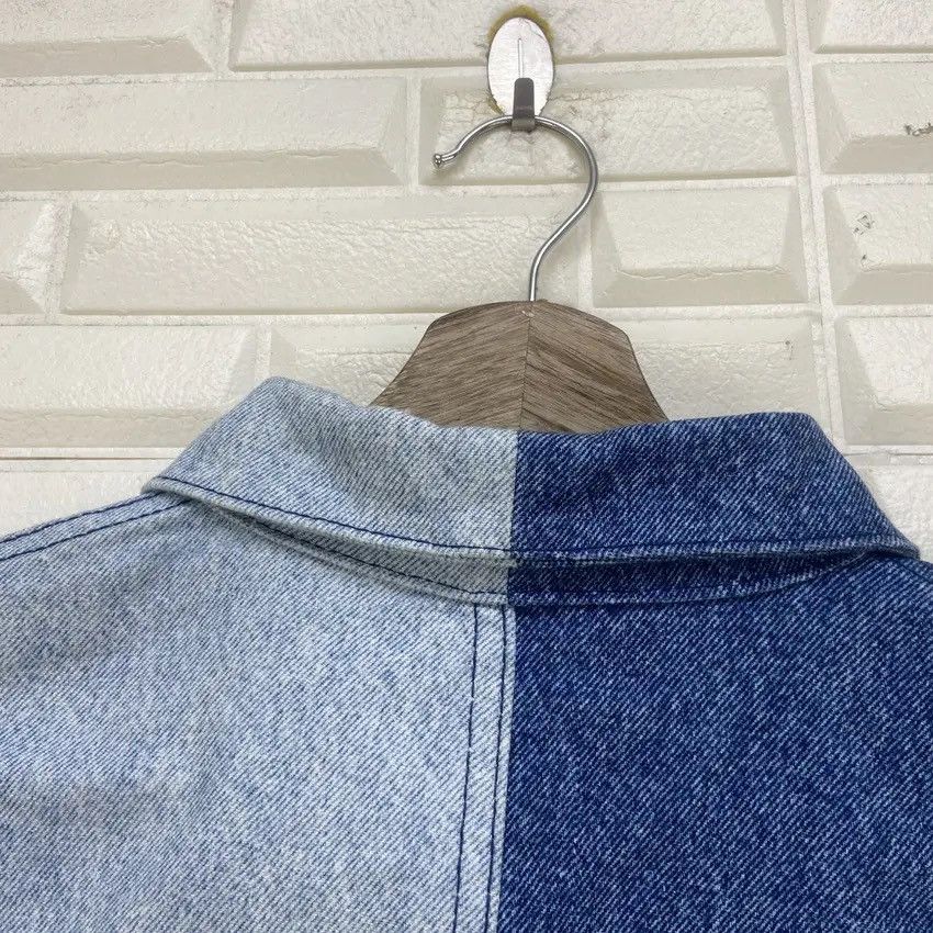 GU × Maison MIHARA YASUHIRO Miharayasuhiro X Gu Two Tone Trucker Denim Jacket Size US M / EU 48-50 / 2 - 12 Thumbnail