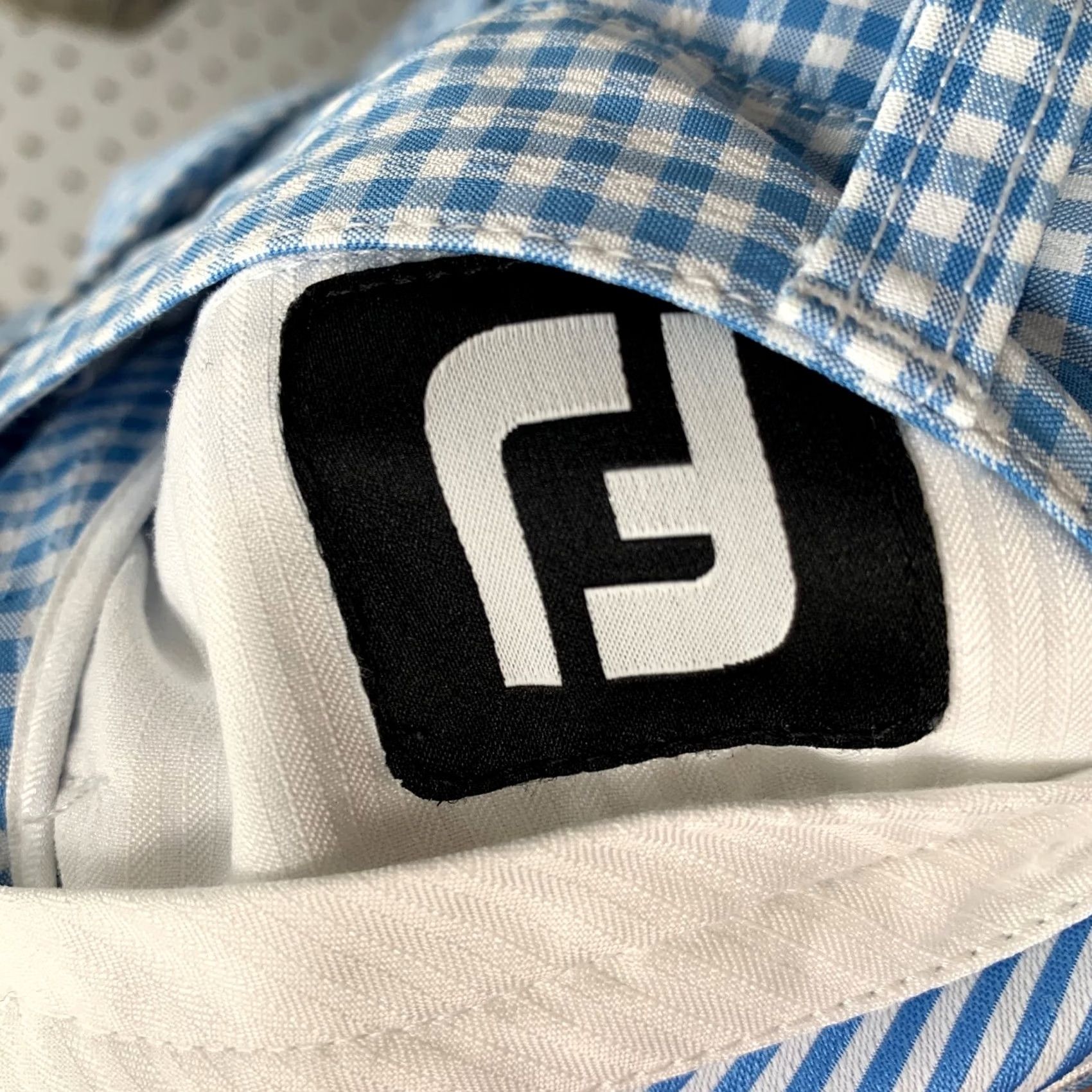 Footjoy FootJoy FJ Golf Shorts Mens 35x9.5 Blue Check Preppy Casual Size US 35 - 3 Thumbnail