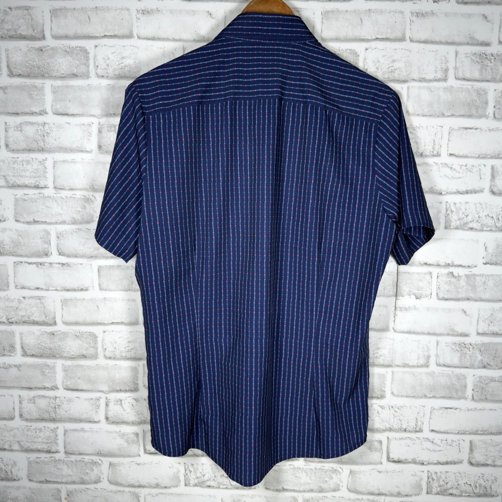 Mizzen+Main Mizzen+Main Blue Casual Short Sleeve Button-Down Shirt Mens Size S Size US 29 - 5 Thumbnail