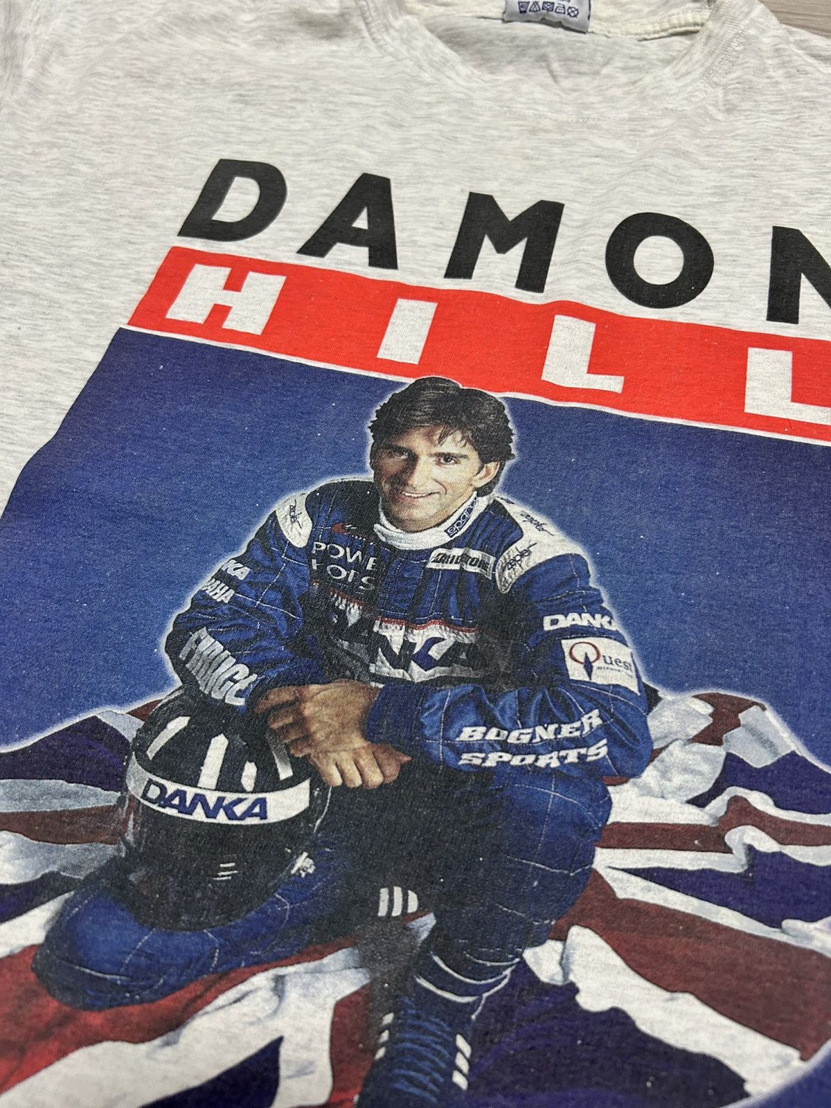 Formula 1 Vintage Big Logo T-shirt Damon Hill World racing Grand Prix Size US XL / EU 56 / 4 - 4 Thumbnail