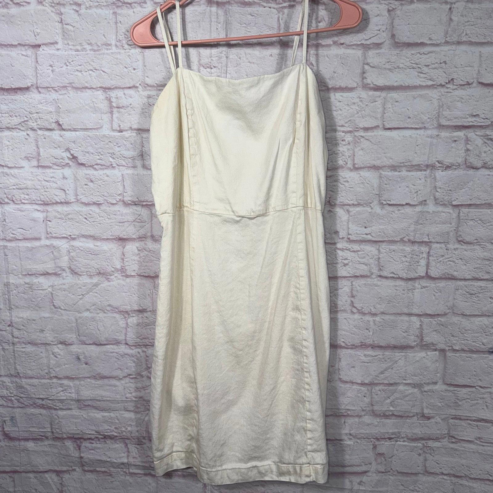 Halston III Halston Women's Linen Blend Spaghetti Strap Dress - Size 12 Size L / US 10 / IT 46 - 1 Thumbnail