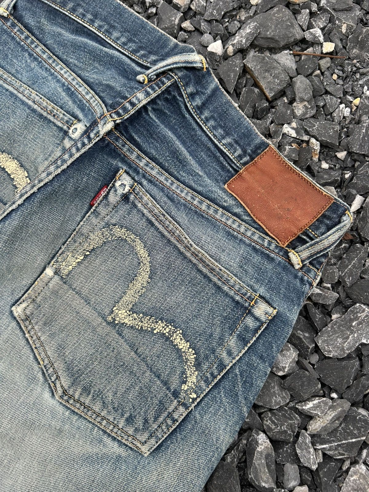 Japanese Brand × Kapital × Vintage Evisu Selvedge Distressed Japanese Denim Jeans Size US 29 - 4 Thumbnail